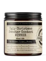 Malicious Women Co Ugly Christmas Sweater Contest Winner Candle by Malicious Women Co