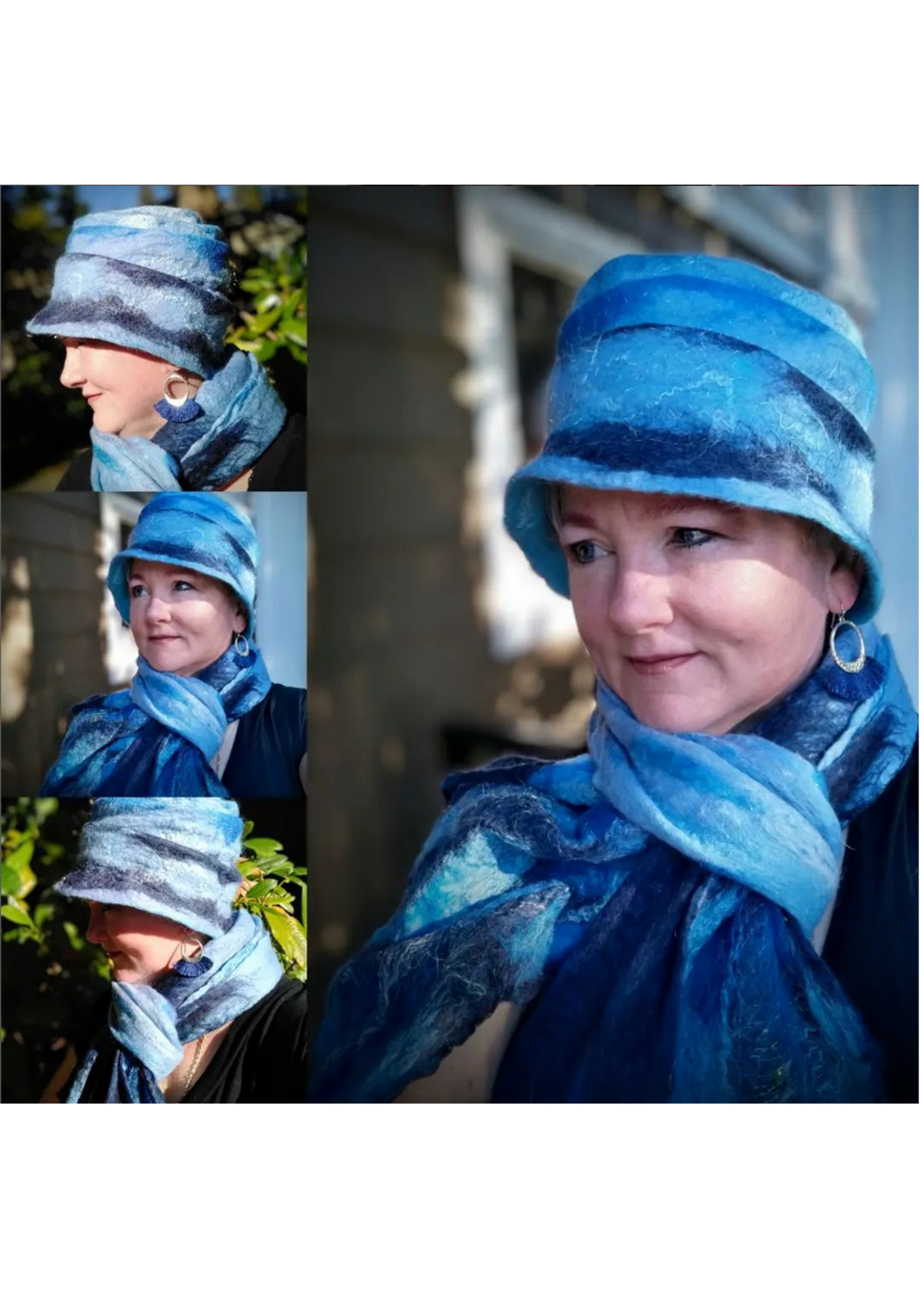 Kerri Kirk Instructor Class Wet Felted Scarves