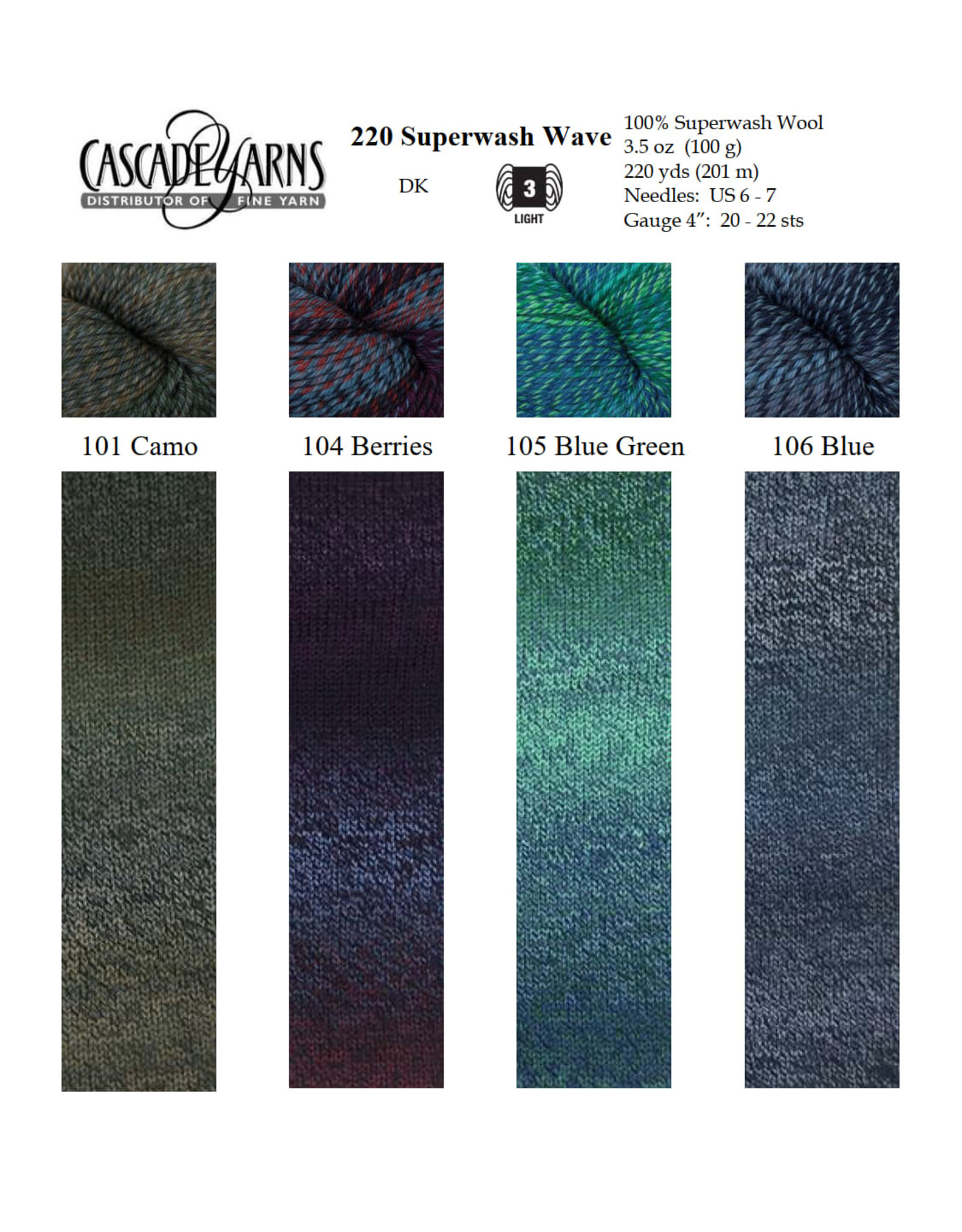 Cascade Yarns Cascade 220 Superwash Wave