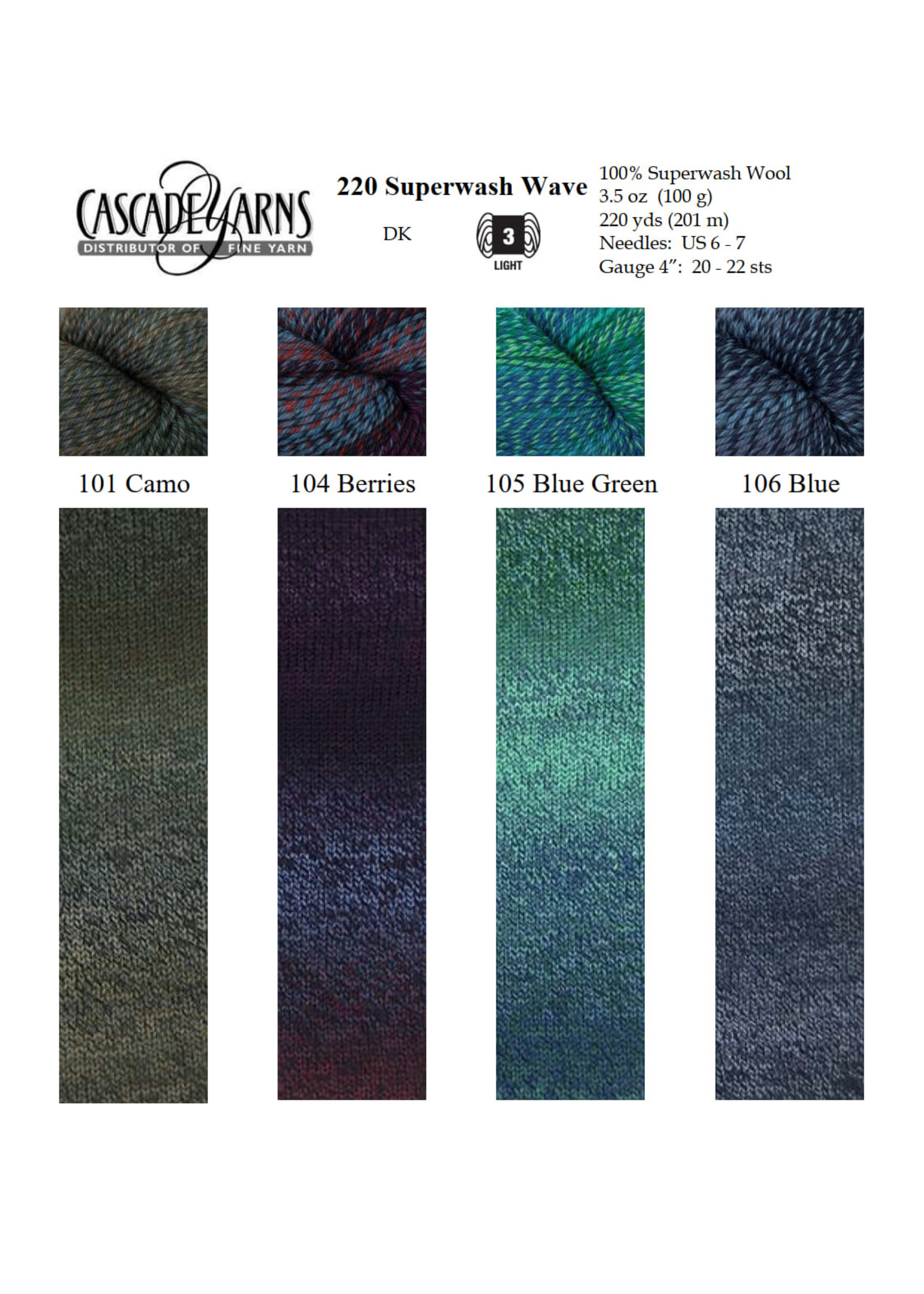 Cascade Yarns Cascade 220 Superwash Wave