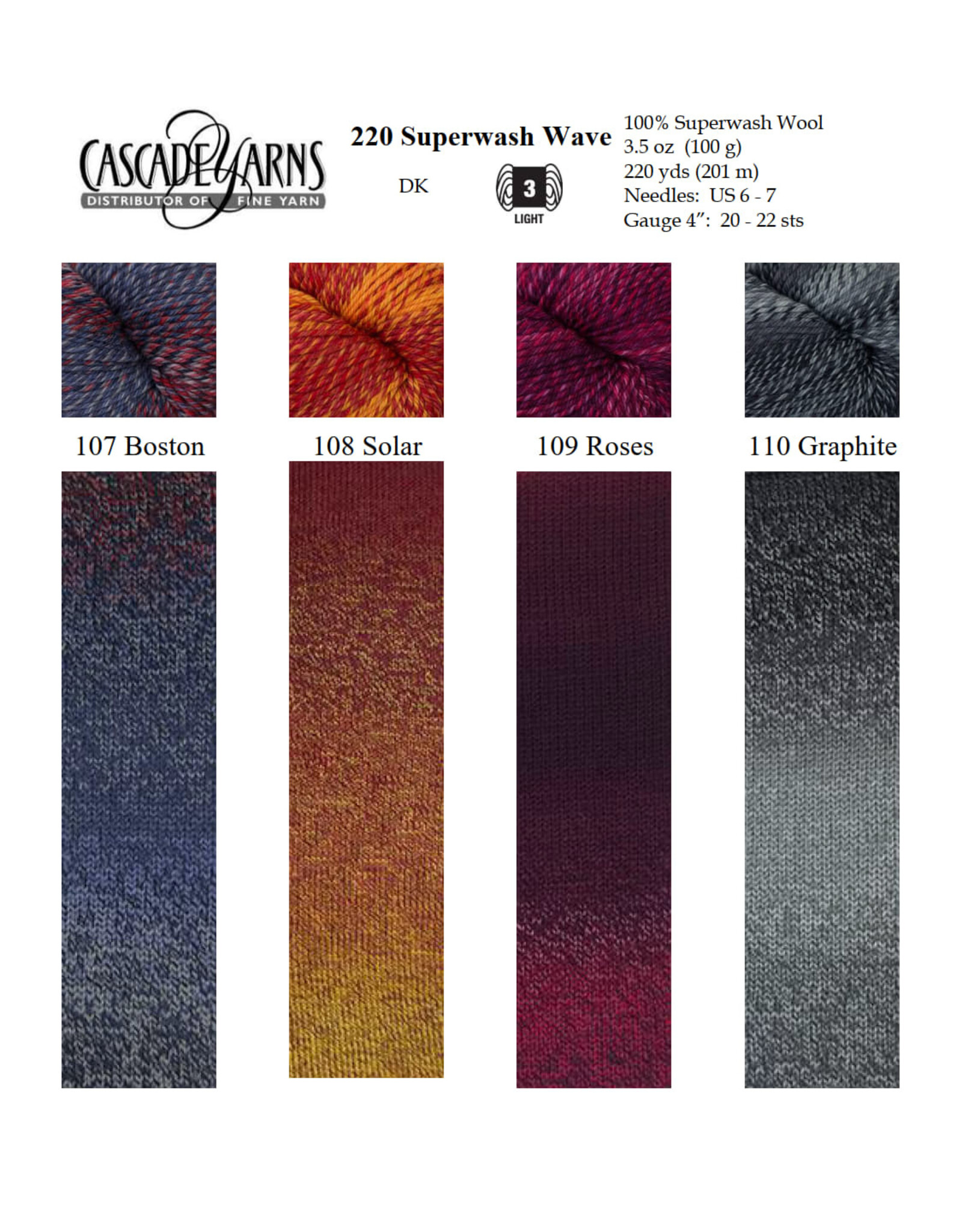 Cascade Yarns Cascade 220 Superwash Wave