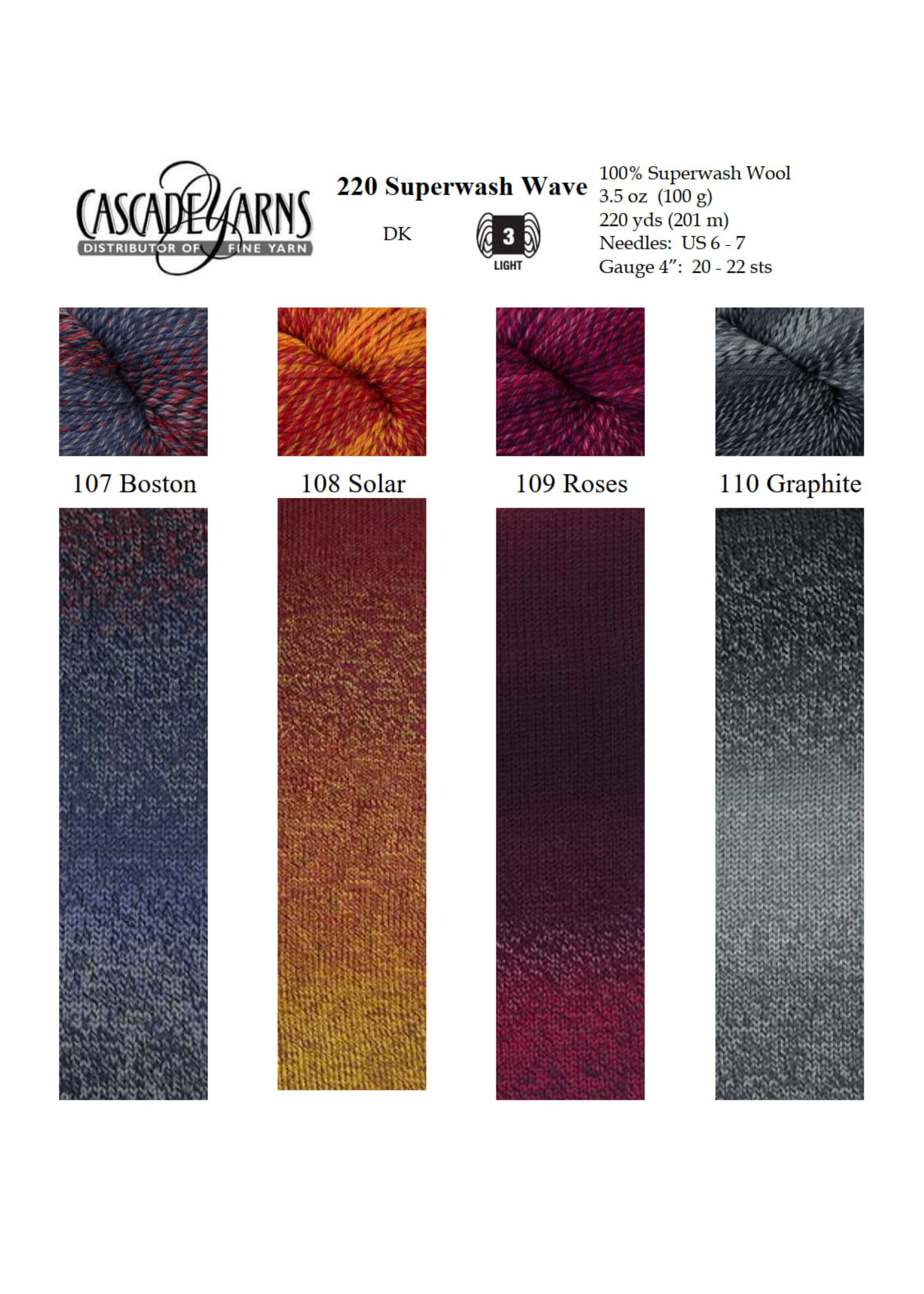 Cascade Yarns Cascade 220 Superwash Wave