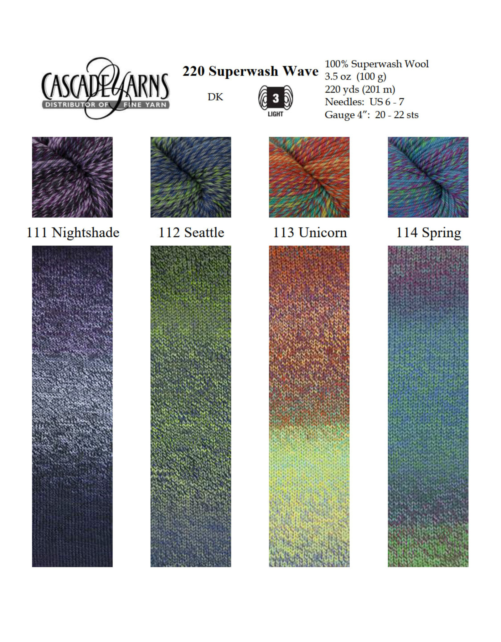 Cascade Yarns Cascade 220 Superwash Wave