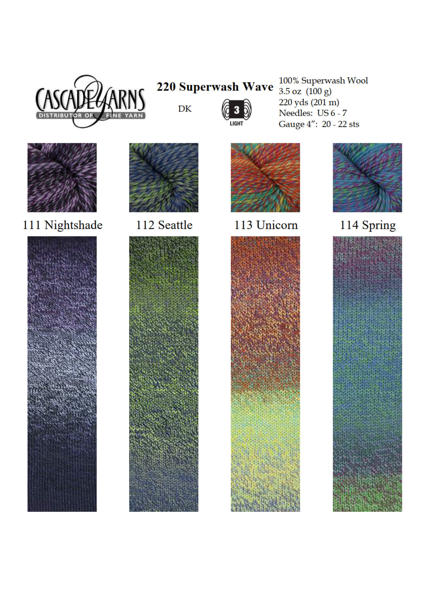 Cascade Yarns Cascade 220 Superwash Wave
