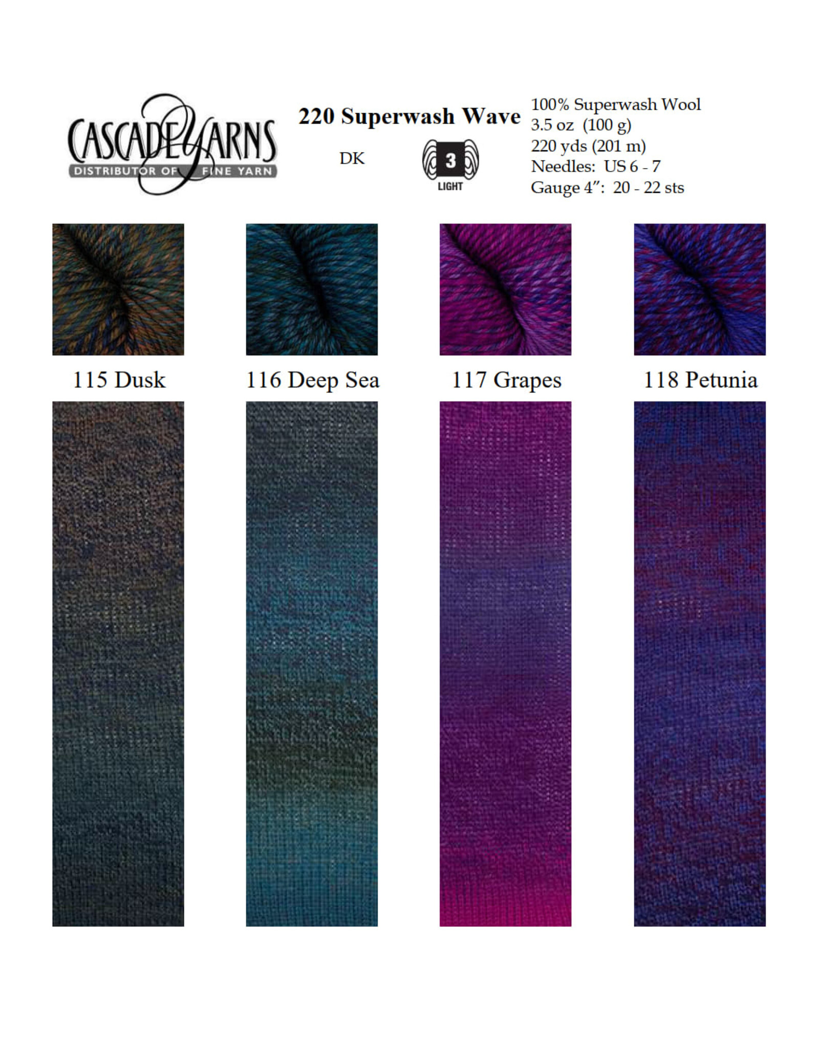 Cascade Yarns Cascade 220 Superwash Wave
