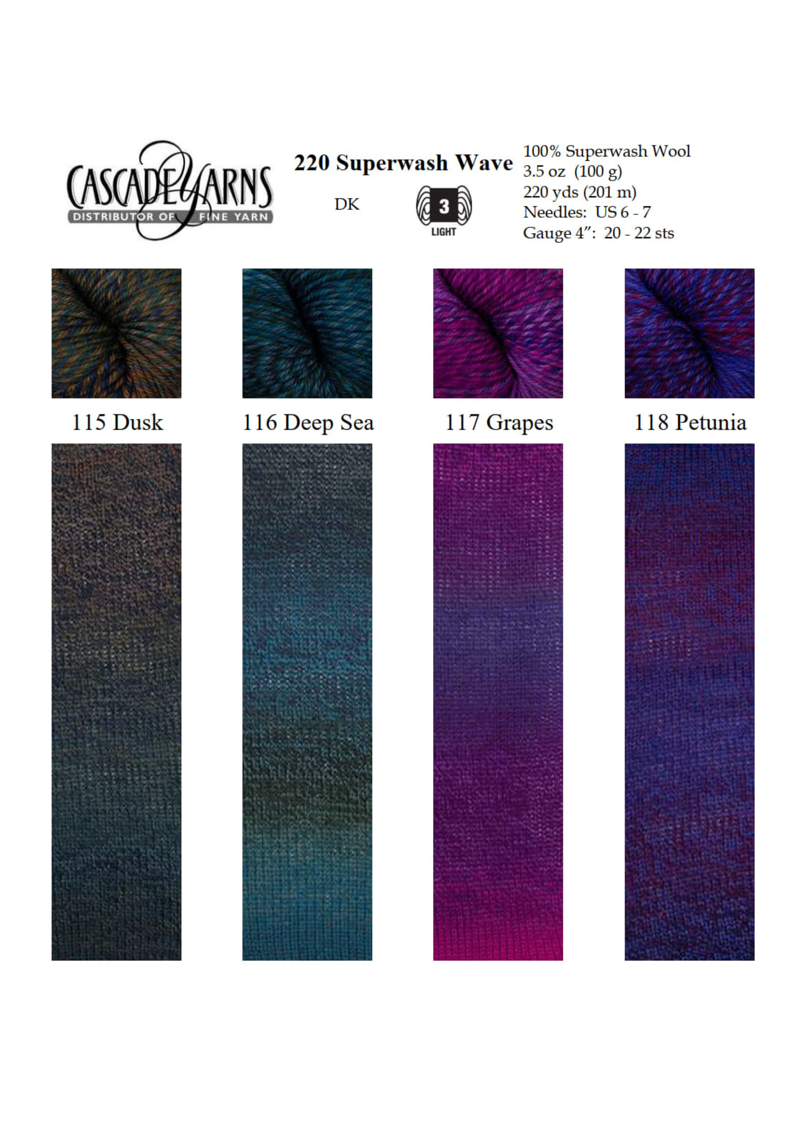 Cascade Yarns Cascade 220 Superwash Wave