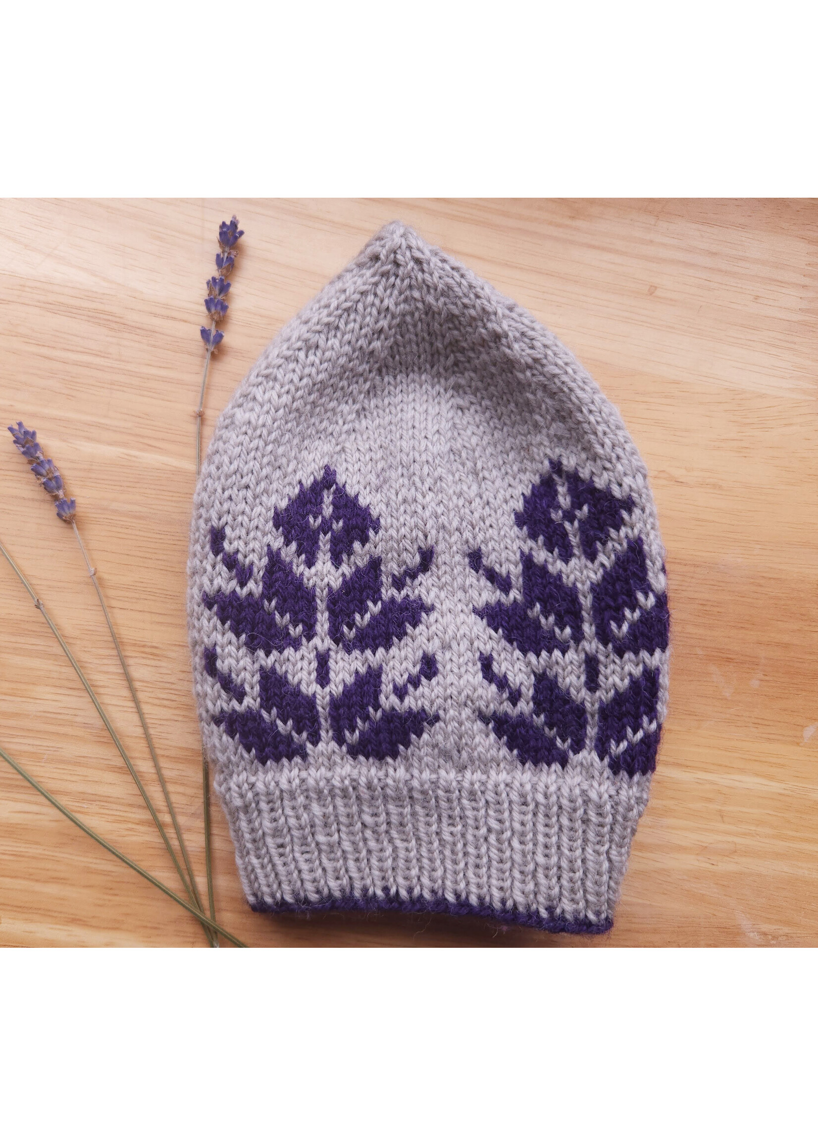 Stranded by the Sea Owl Spun Sprigs of Lavender Hat Kit