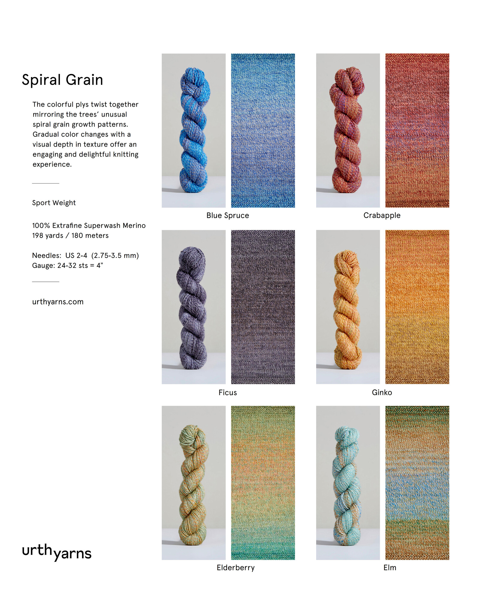 Urth Yarns Urth Yarns Spiral Grain