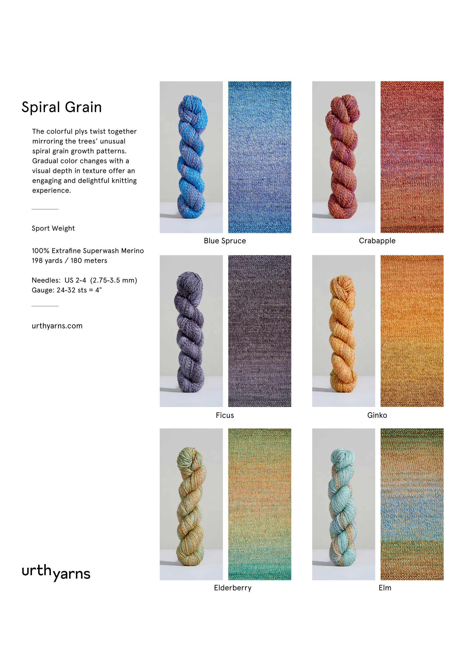 Urth Yarns Urth Yarns Spiral Grain