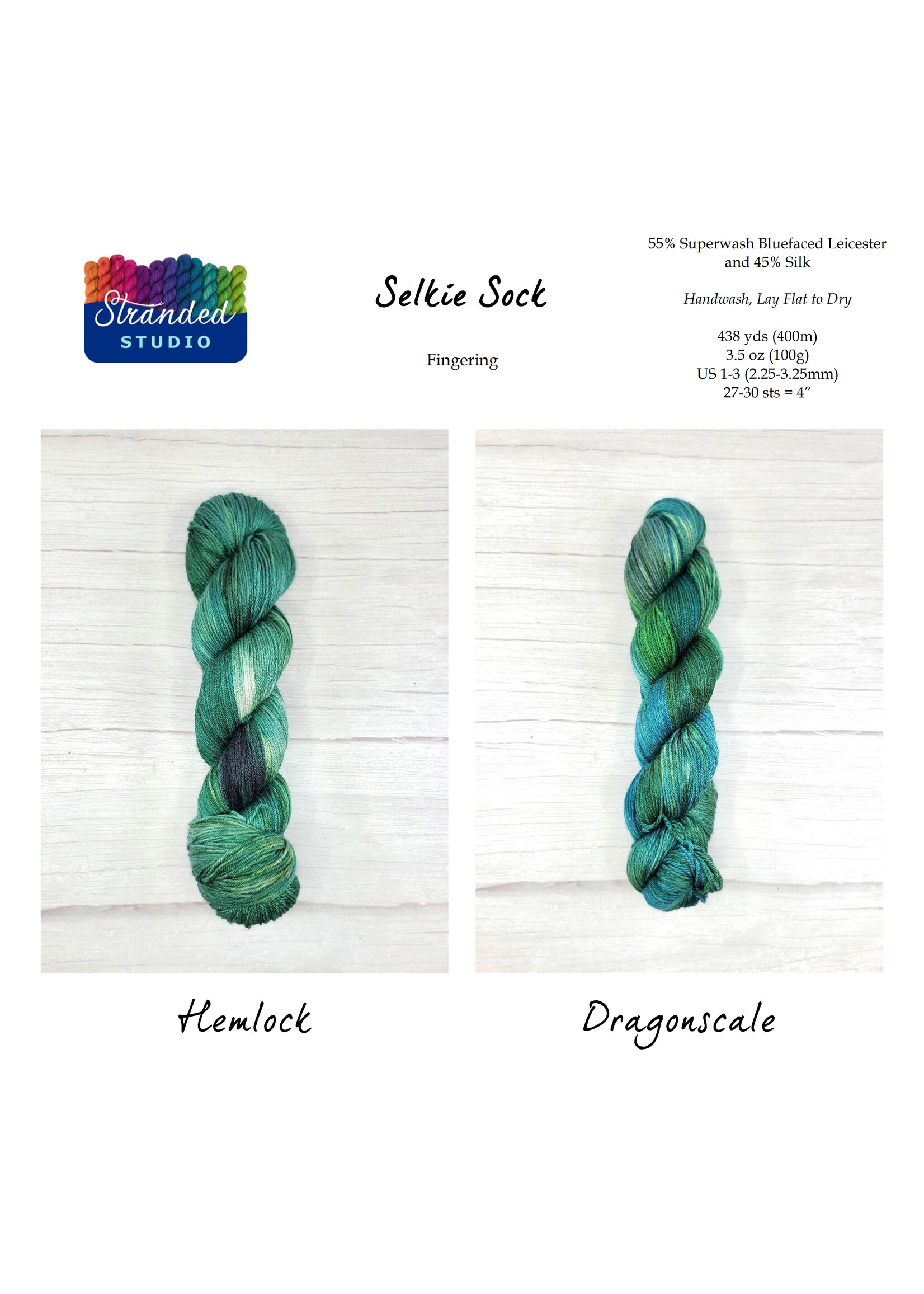 Stranded Studio Selkie Fingering 100g