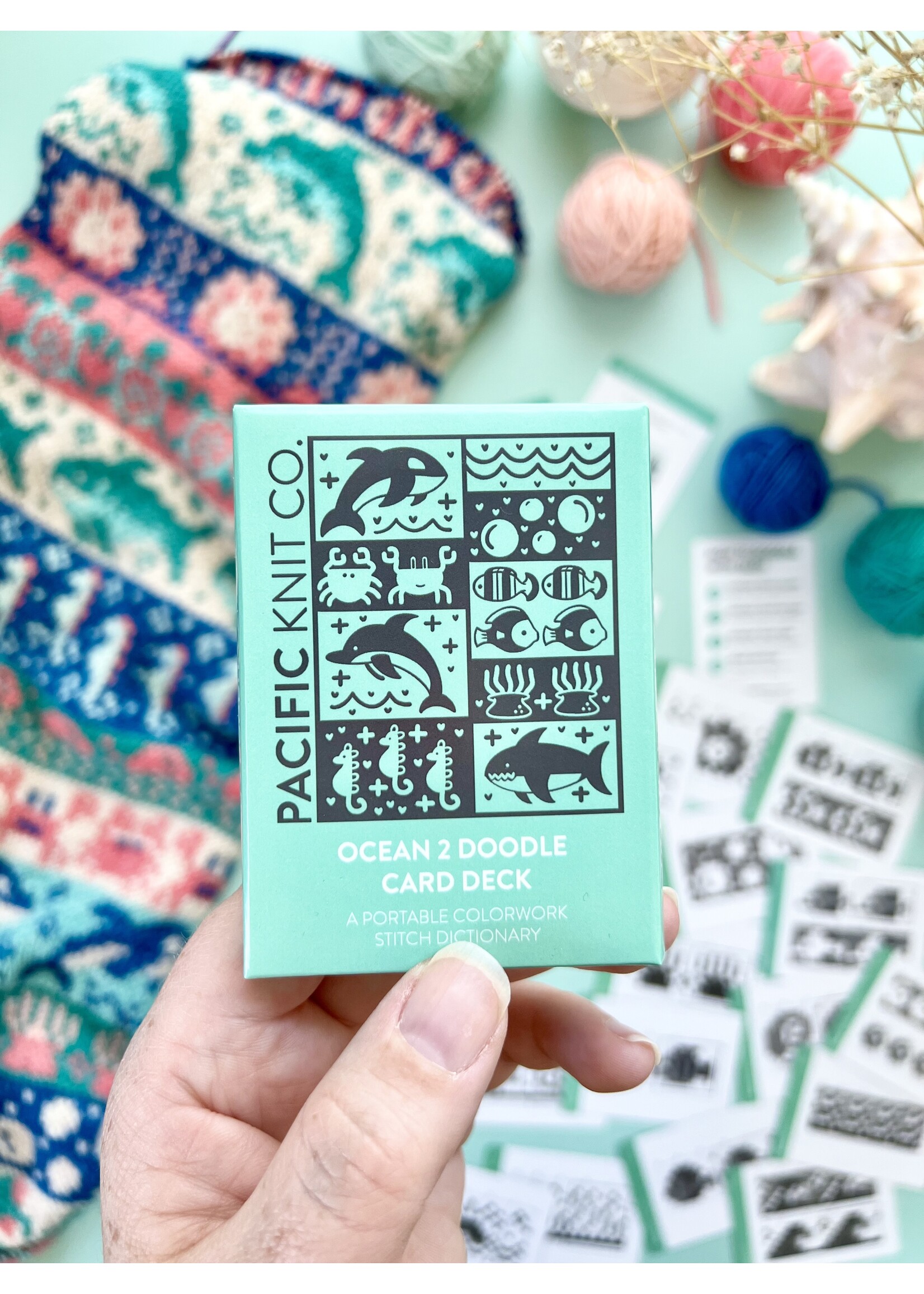 Pacific Knit Co Doodle Deck - Ocean 2
