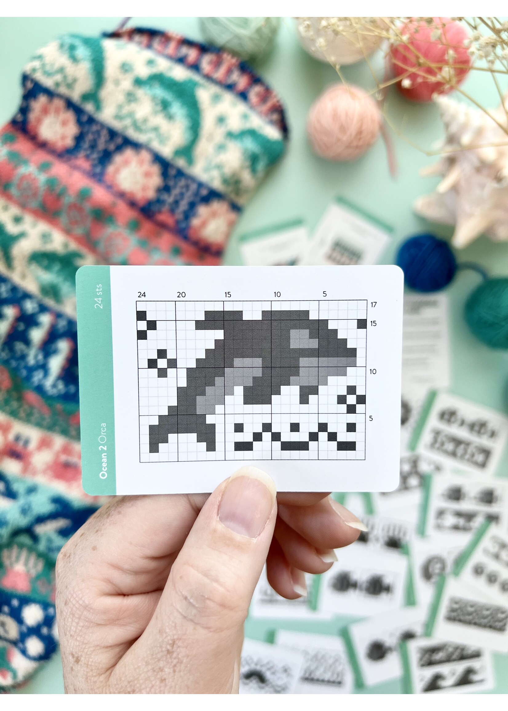 Pacific Knit Co Doodle Deck - Ocean 2