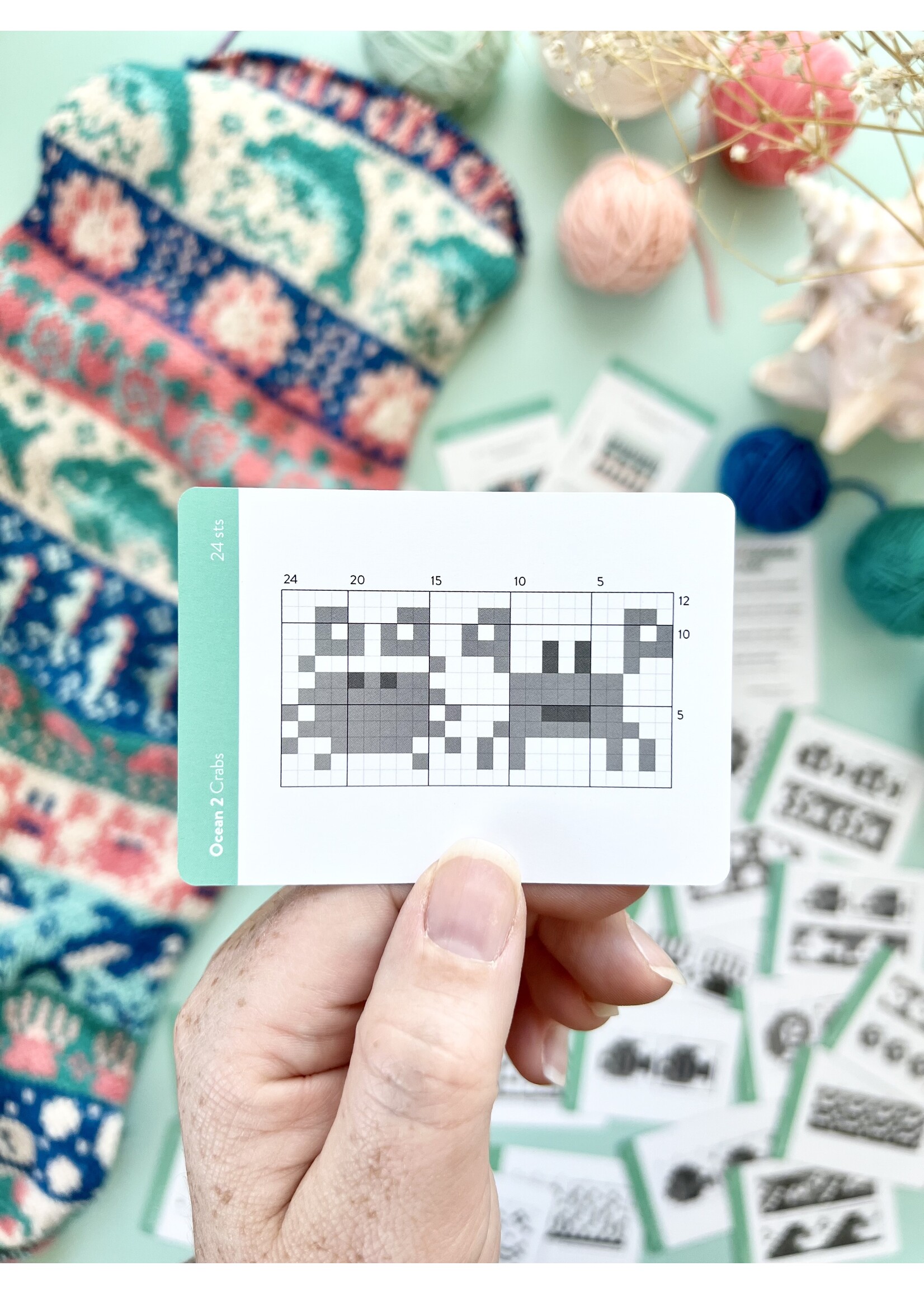 Pacific Knit Co Doodle Deck - Ocean 2