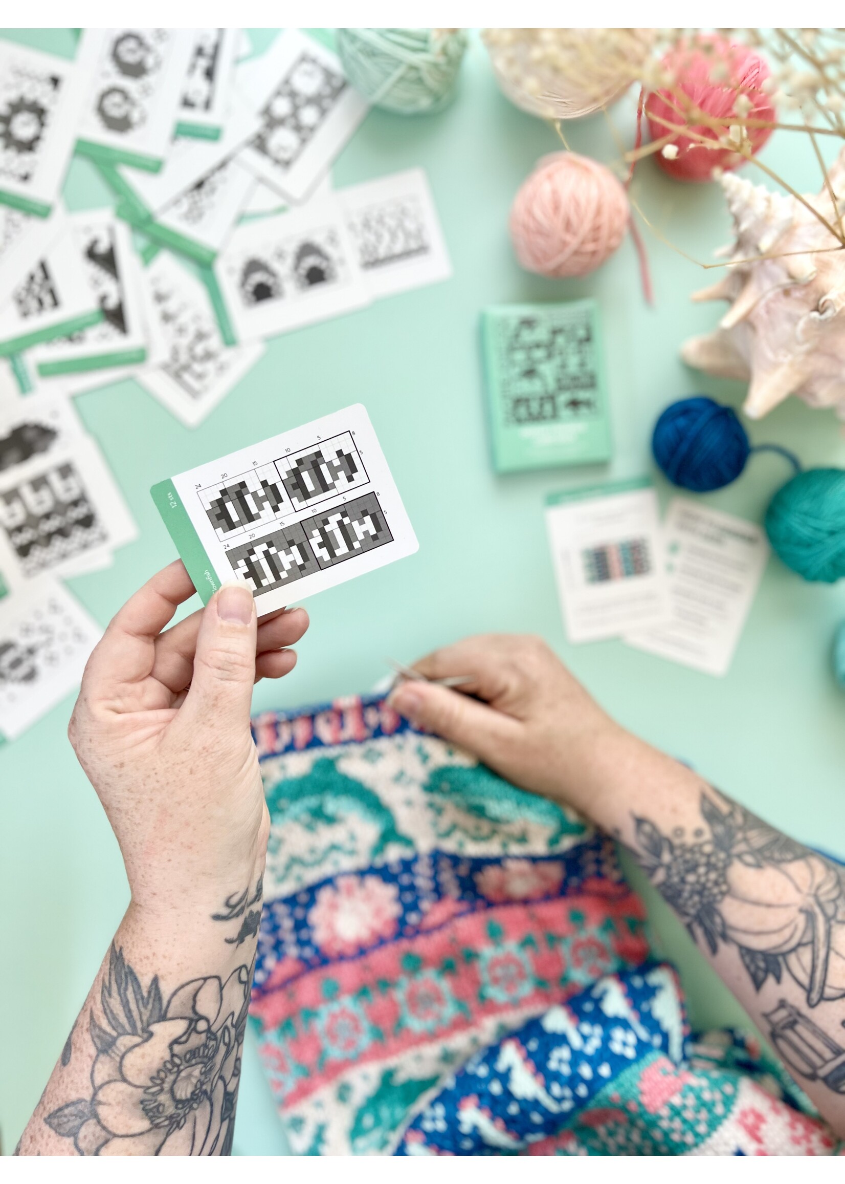 Pacific Knit Co Doodle Deck - Ocean 2