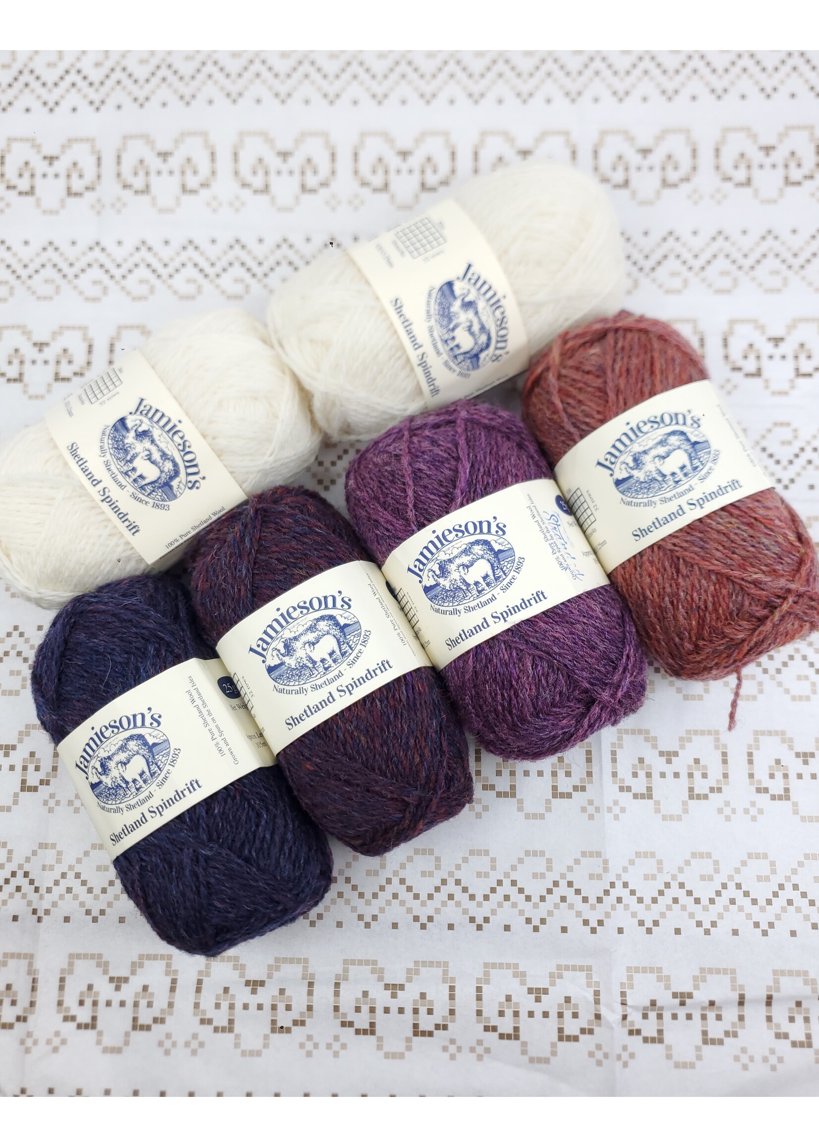 Jamieson's of Shetland Skalva Socks Shetland Kit