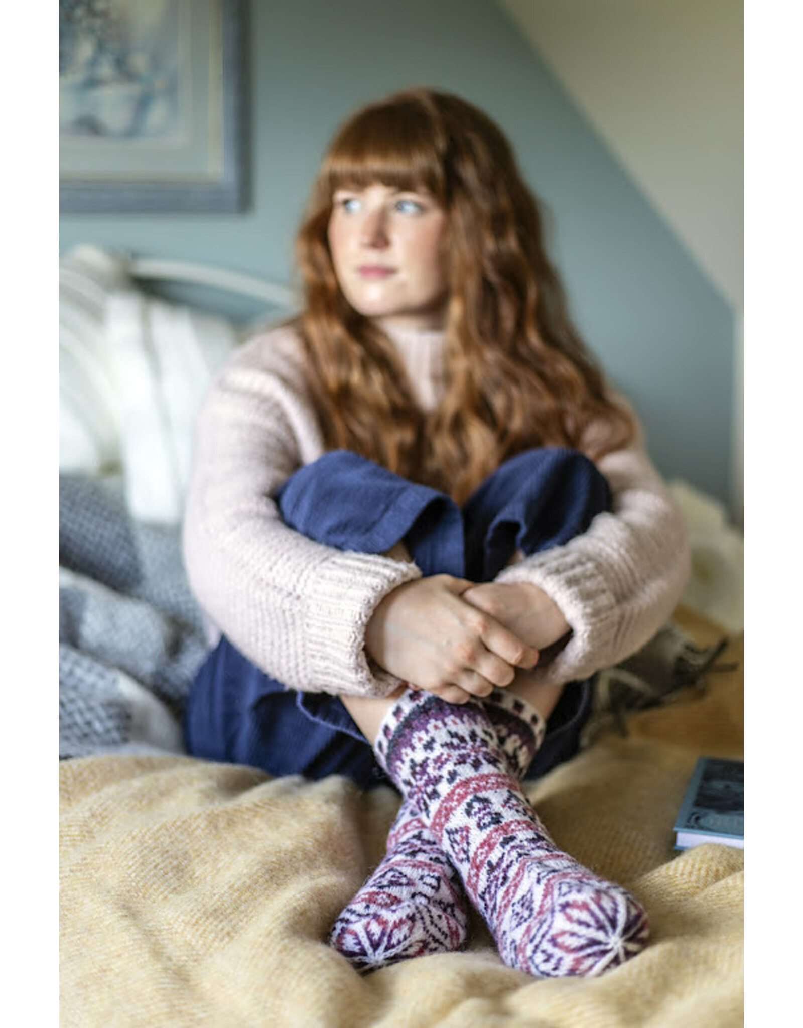 Jamieson's of Shetland Skalva Socks Shetland Kit