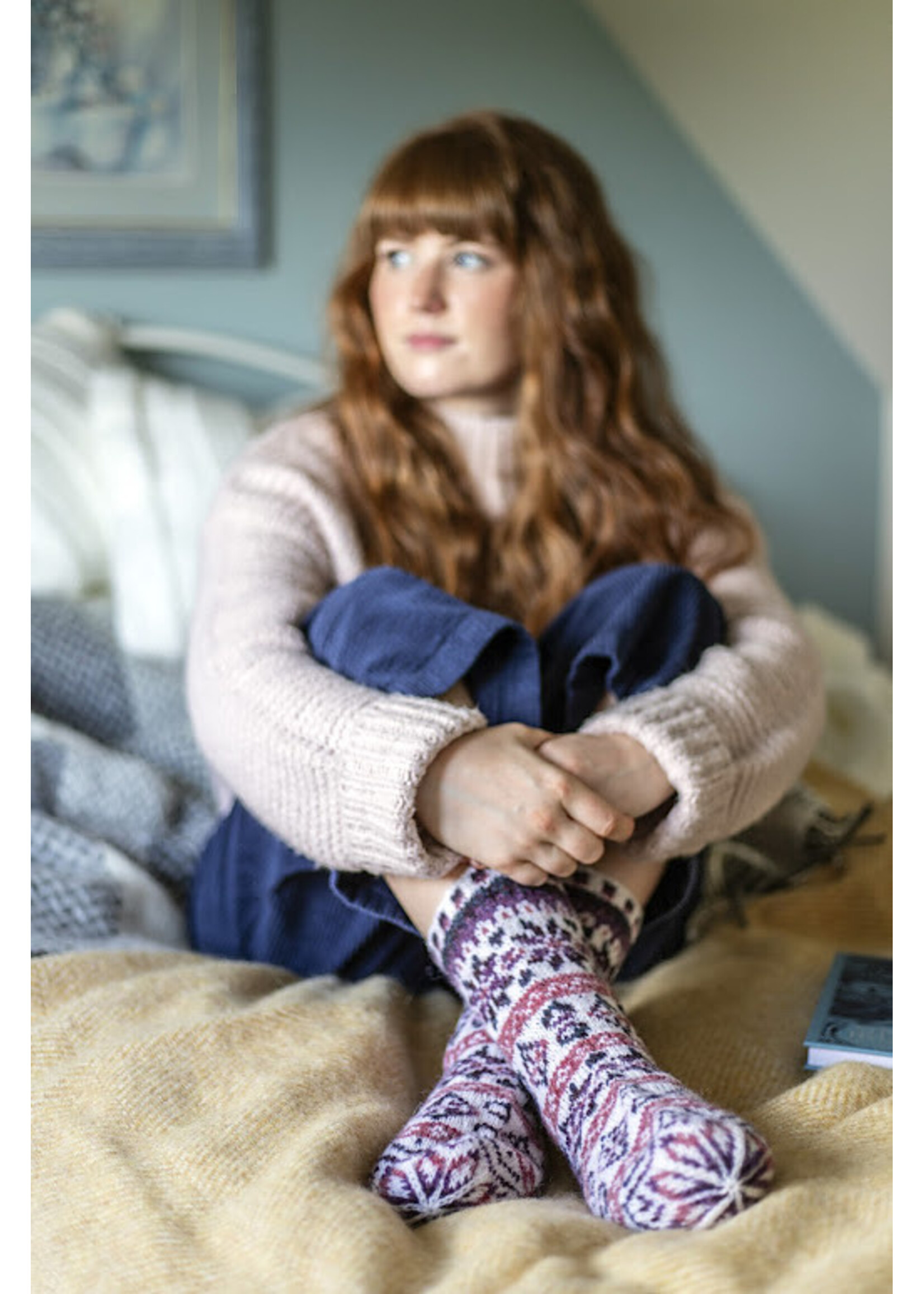 Jamieson's of Shetland Skalva Socks Shetland Kit