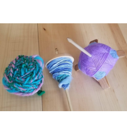 Char Gascho, Instructor Spinning Class: Plying on a Drop Spindle