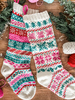 Pacific Knit Co Holiday Doodle Stocking Pattern by Jamie Lomax