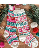 Pacific Knit Co Holiday Doodle Stocking Pattern by Jamie Lomax
