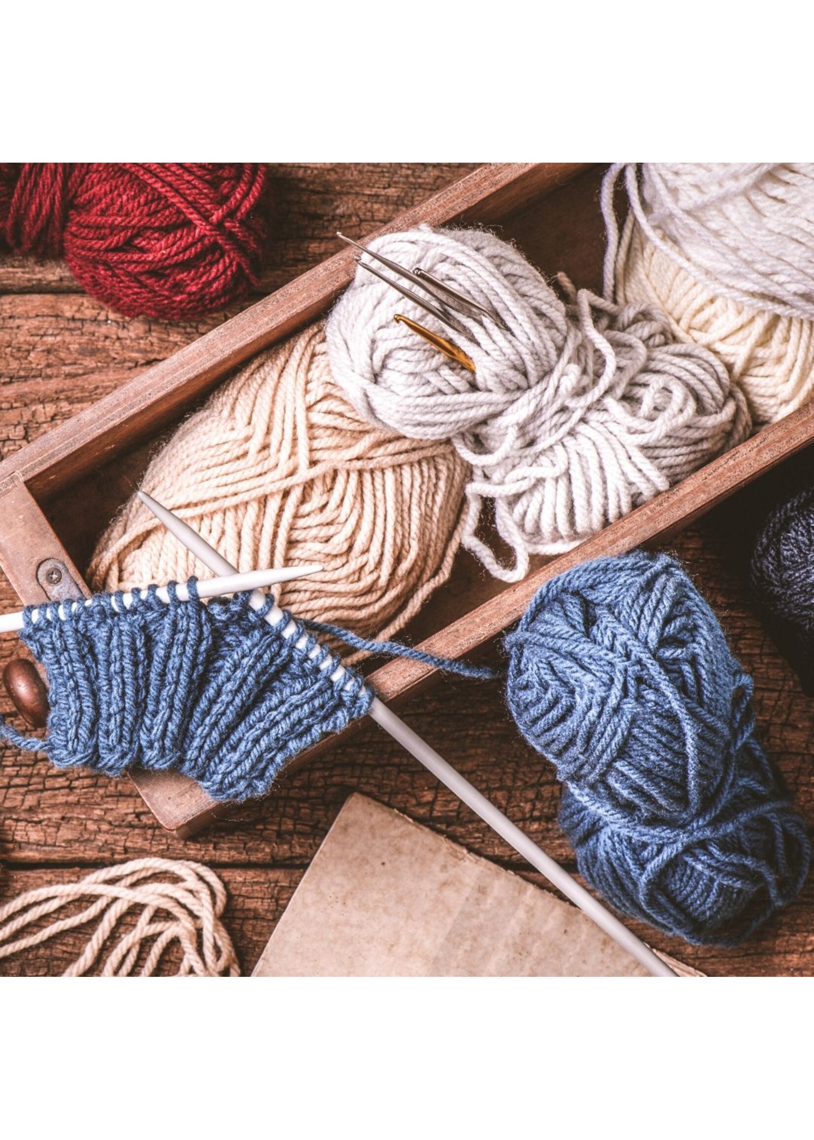 Stranded by the Sea Discovery of Stitches - Beginner Knitting Group