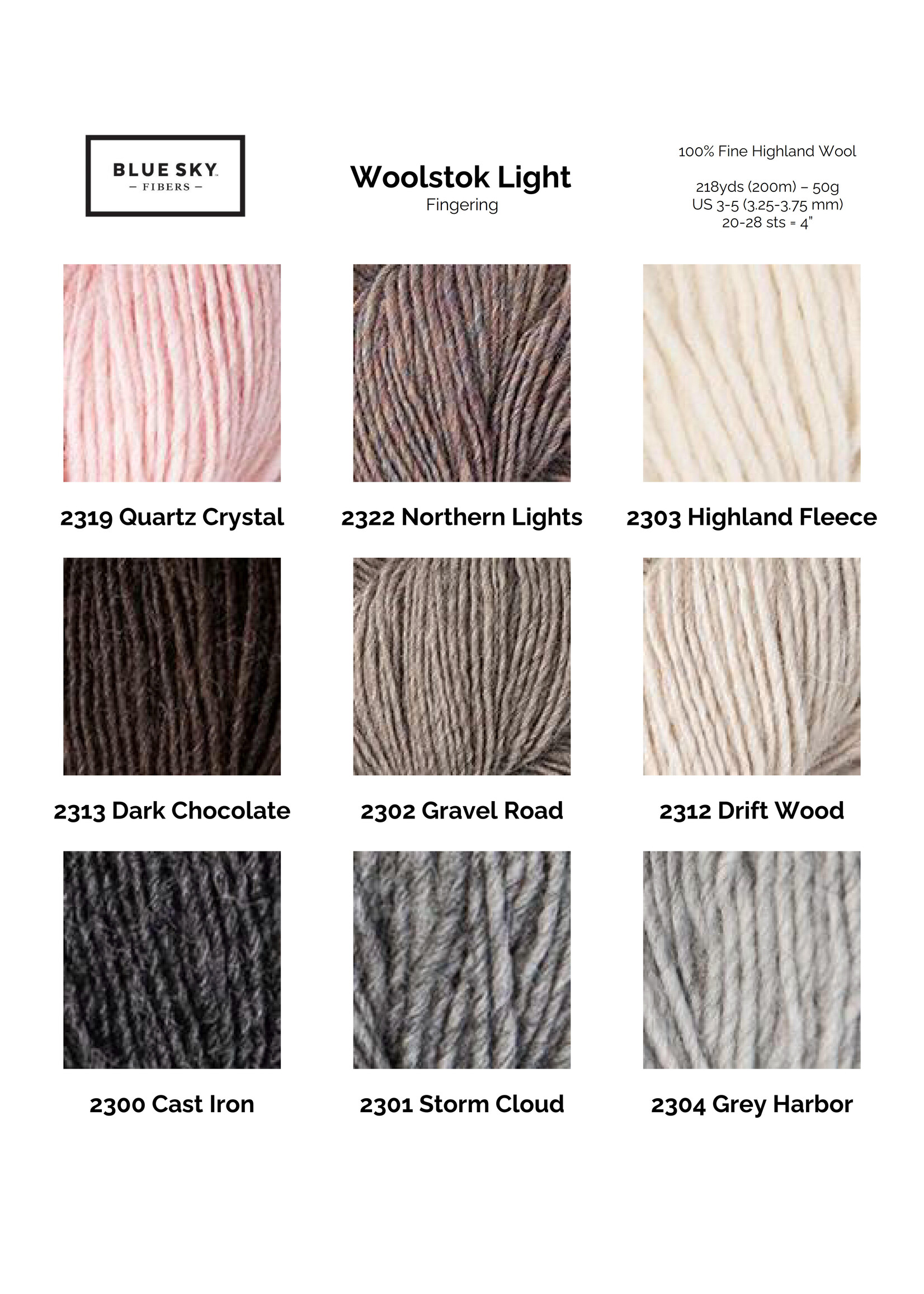 Blue Sky Fibers Blue Sky Woolstok Light 50g