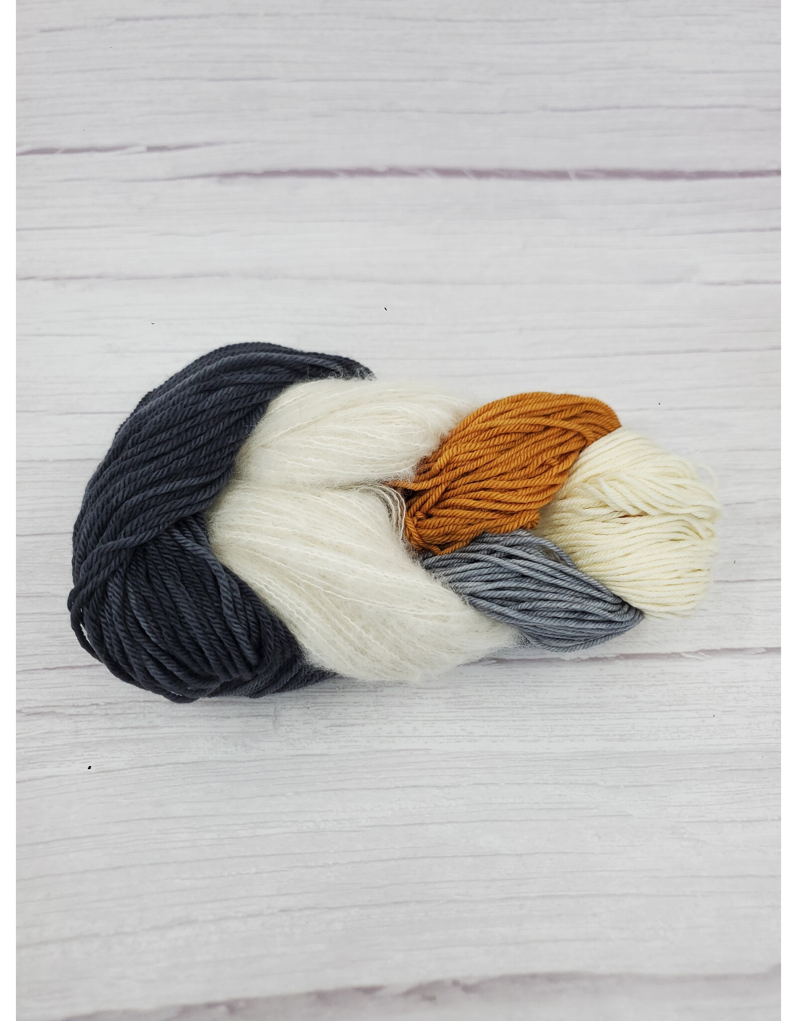 Stranded Studio Wooly Strix Crochet Set Charcoal Narwhal