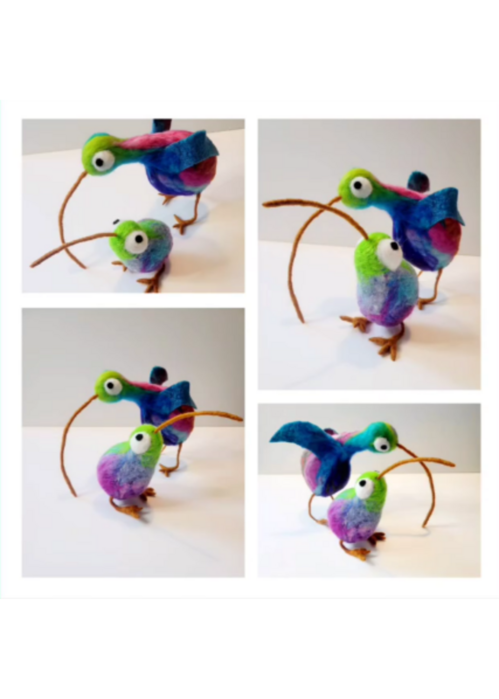 Kerri Kirk Instructor Class Needle Felted Figures