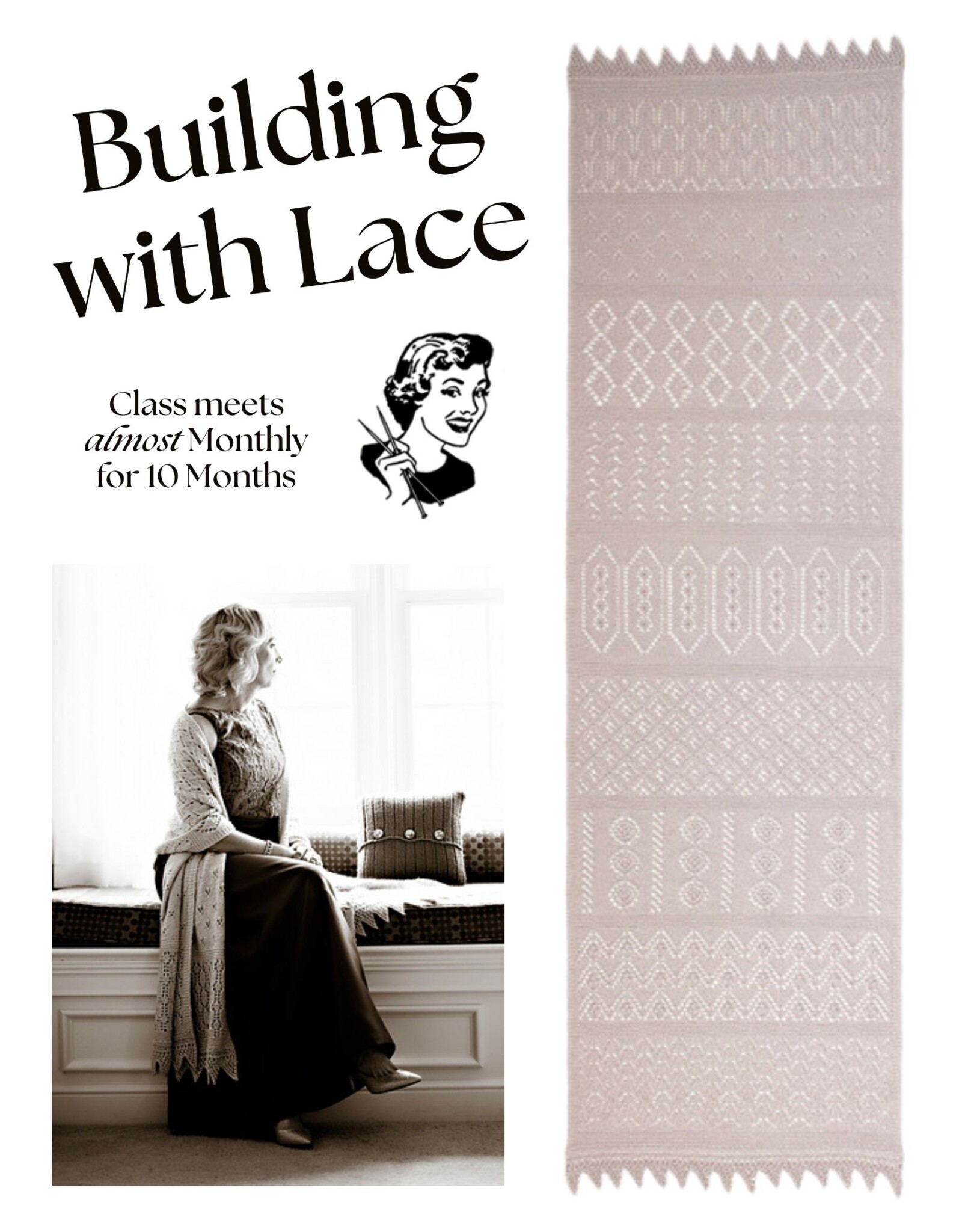 Sethany Knits Class: Building Blocks with Lace