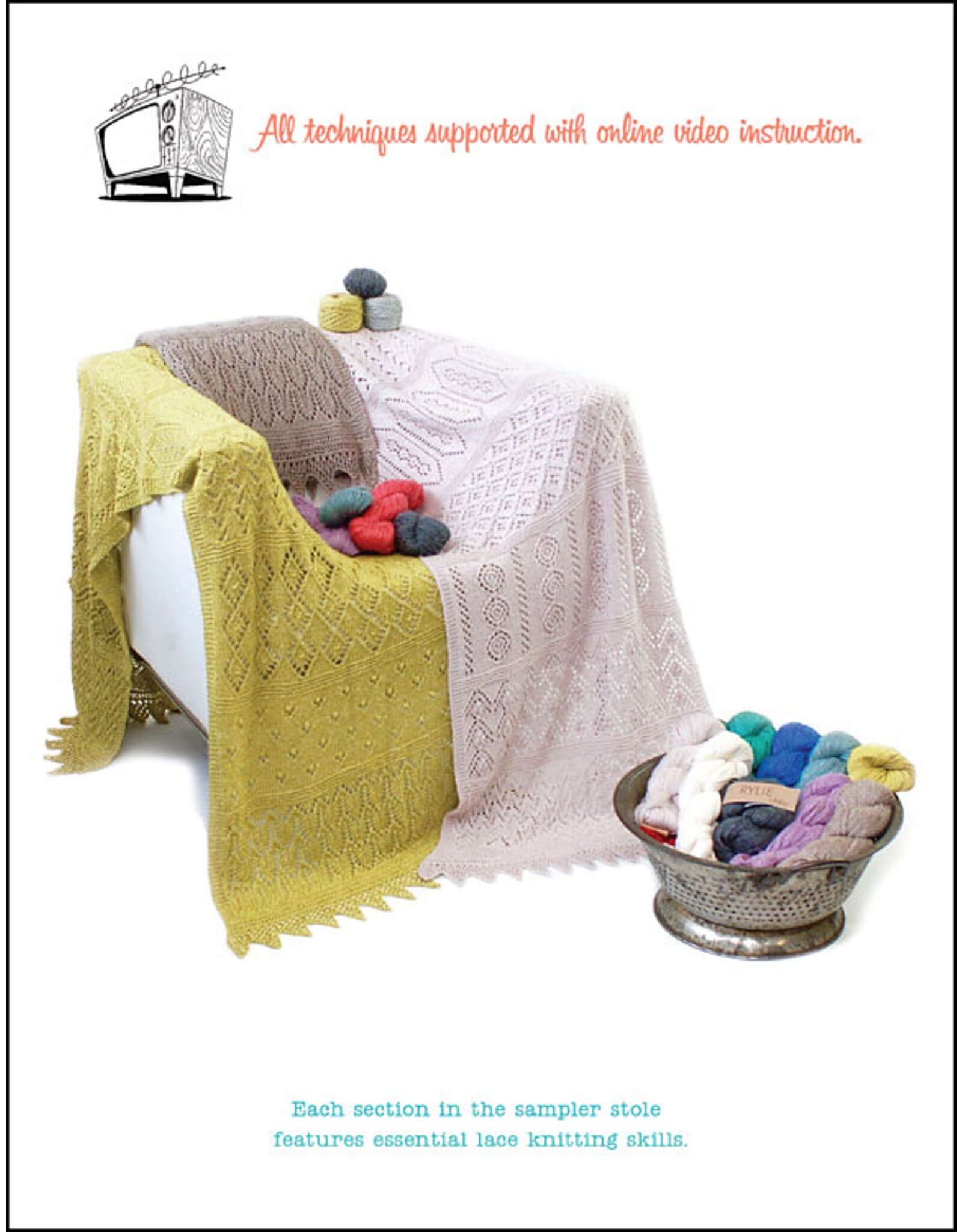 Knit Purl Hunter Building With Lace Pattern Book by Michelle Hunter