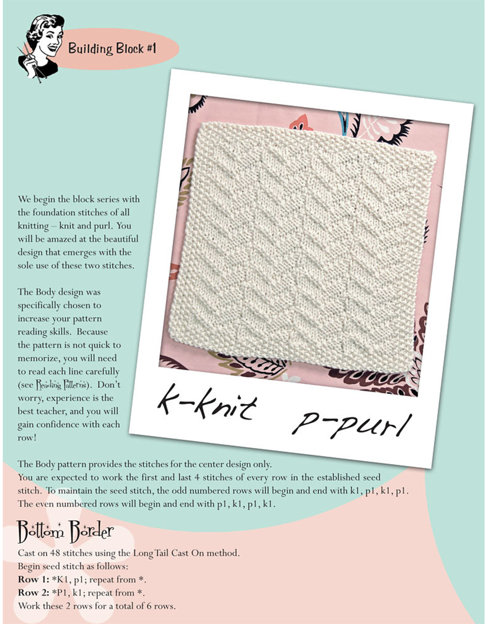 Knit Purl Hunter Building Blocks Pattern Book by Michelle Hunter