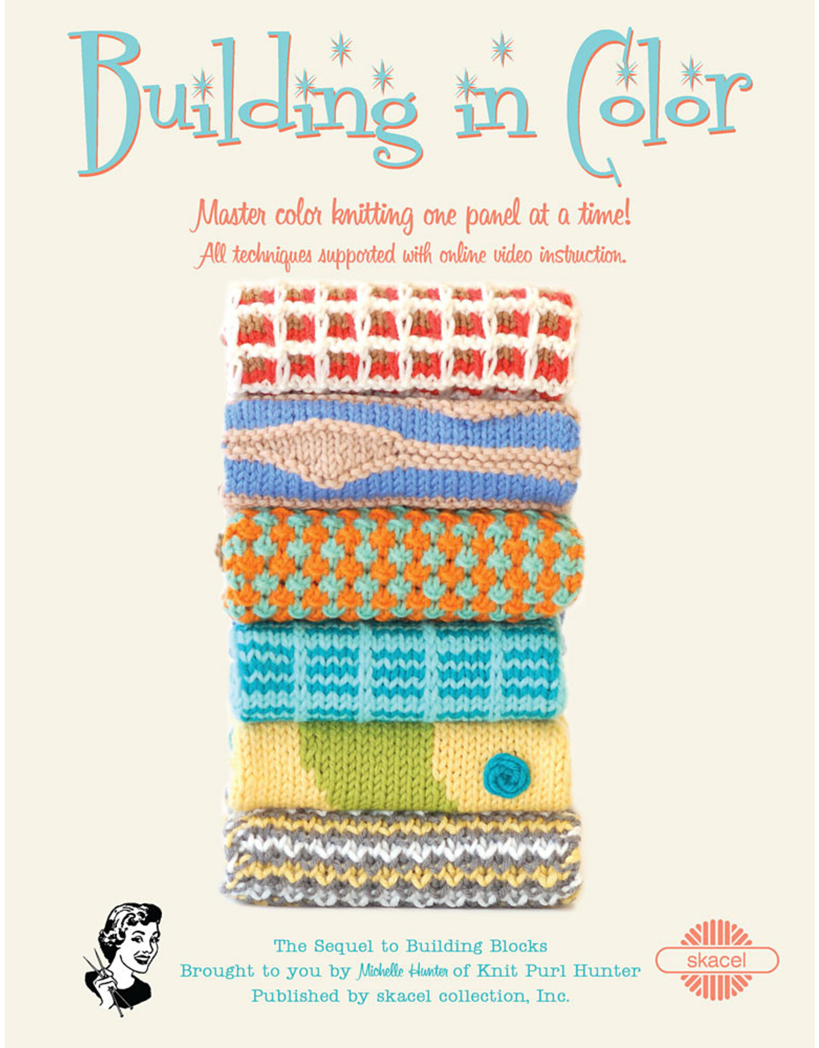 Knit Purl Hunter Building in Color Pattern Book by Michelle Hunter