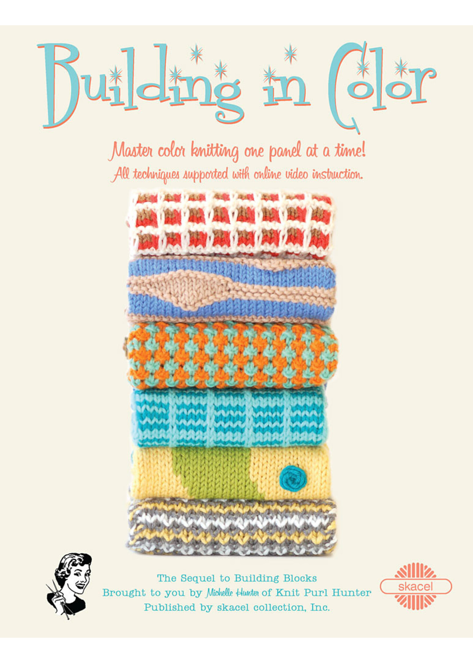 Knit Purl Hunter Building in Color Pattern Book by Michelle Hunter