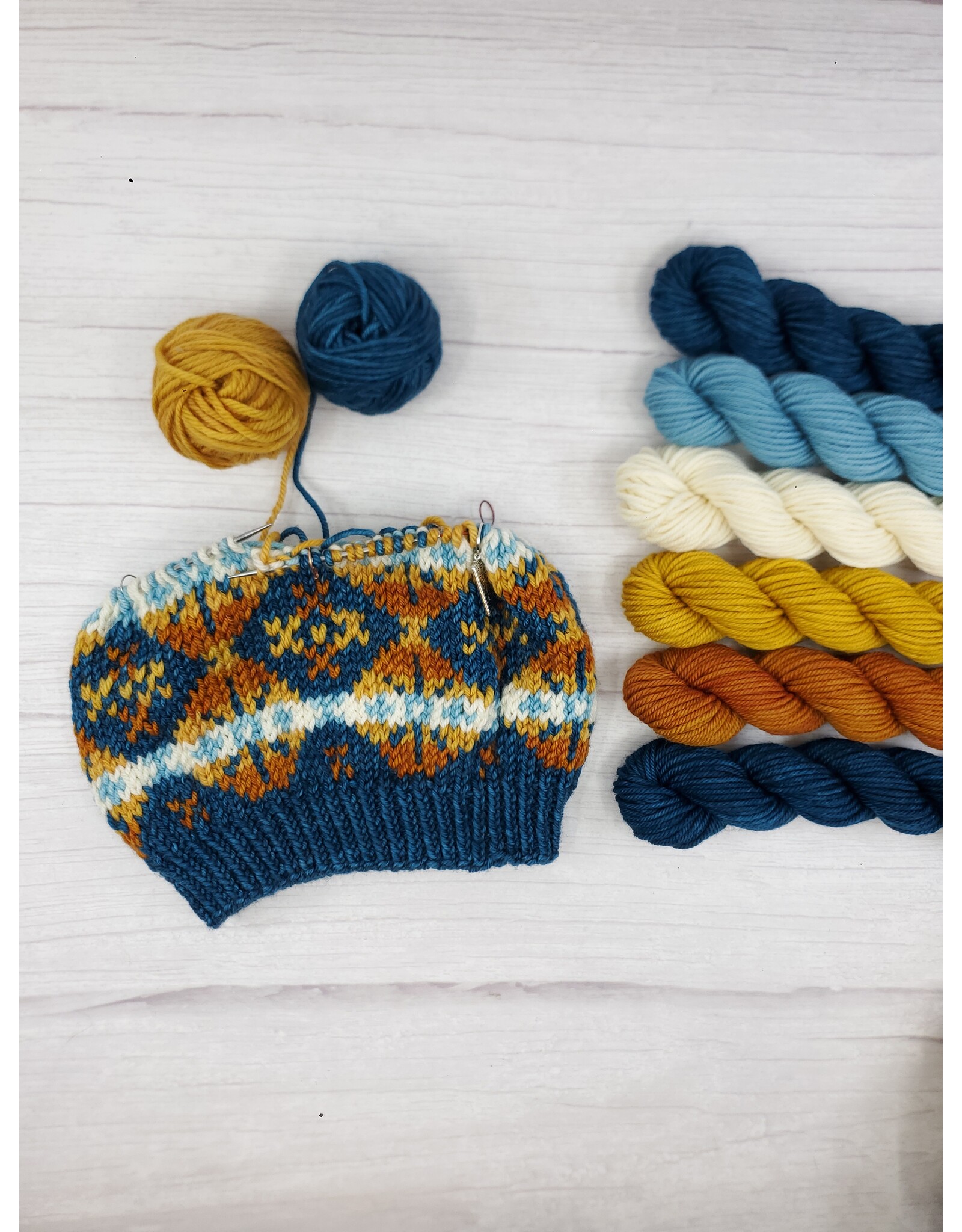 Stranded Studio Shetland Wool Week Kit 2025 in Narwhal