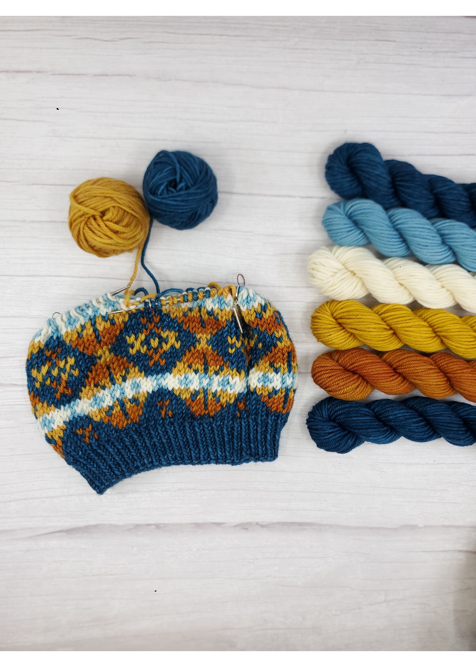 Stranded Studio Shetland Wool Week Kit 2025 in Narwhal