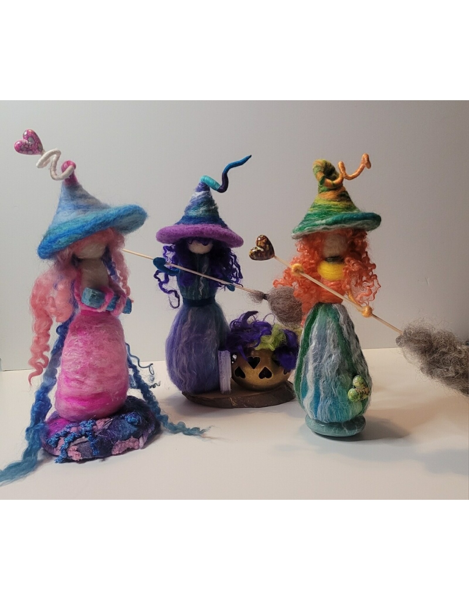 Kerri Kirk Instructor Class Needle Felted Figures