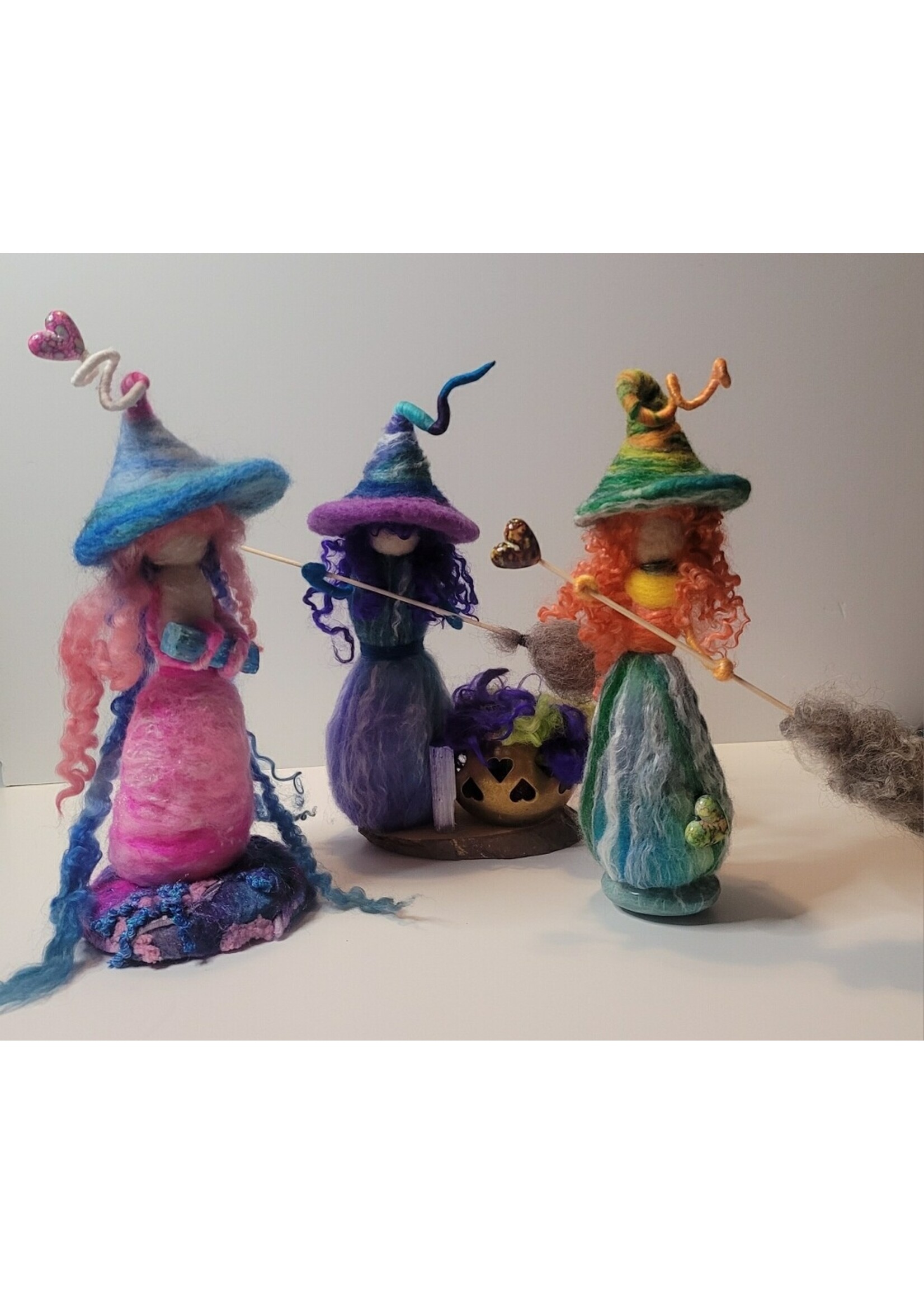 Kerri Kirk Instructor Class Needle Felted Figures