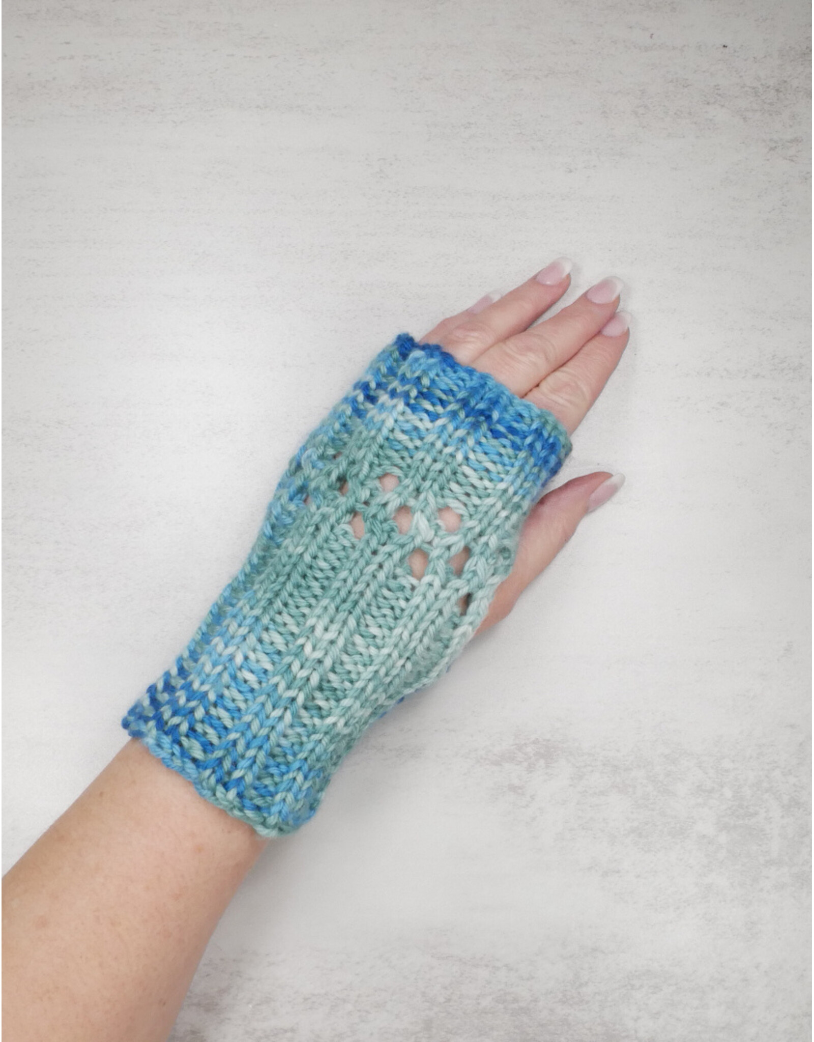 Benefiting Edmonds Food Bank Helping Hands Mitts Hand-Dyed Yarn Kit