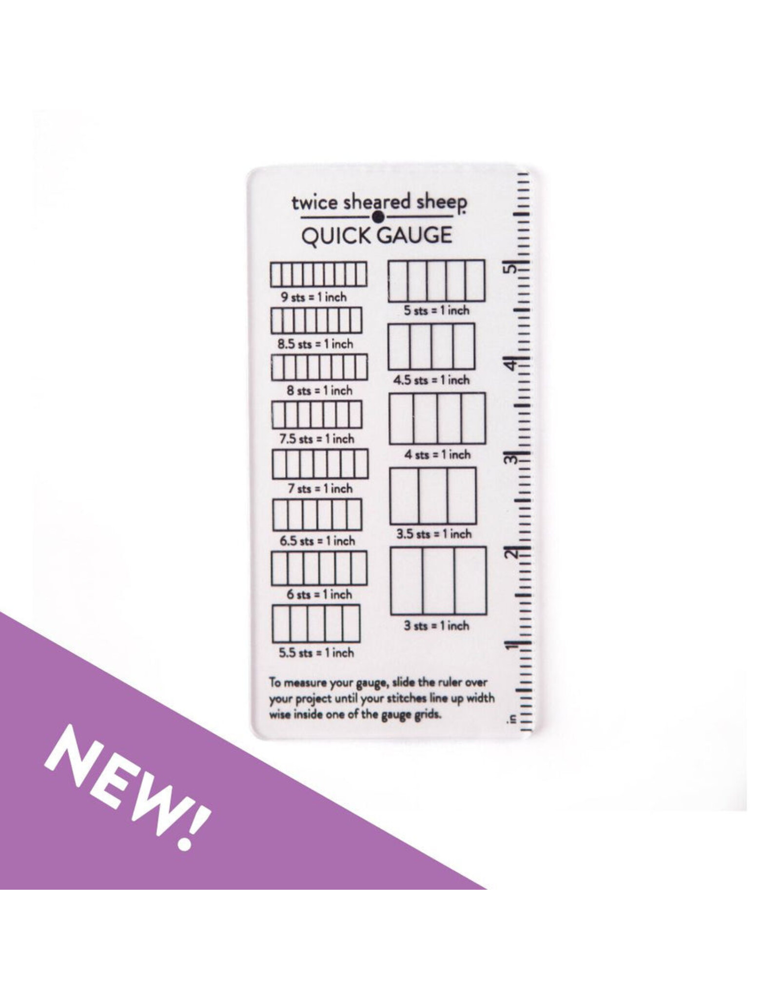 twice sheared sheep tss Quick Gauge Ruler