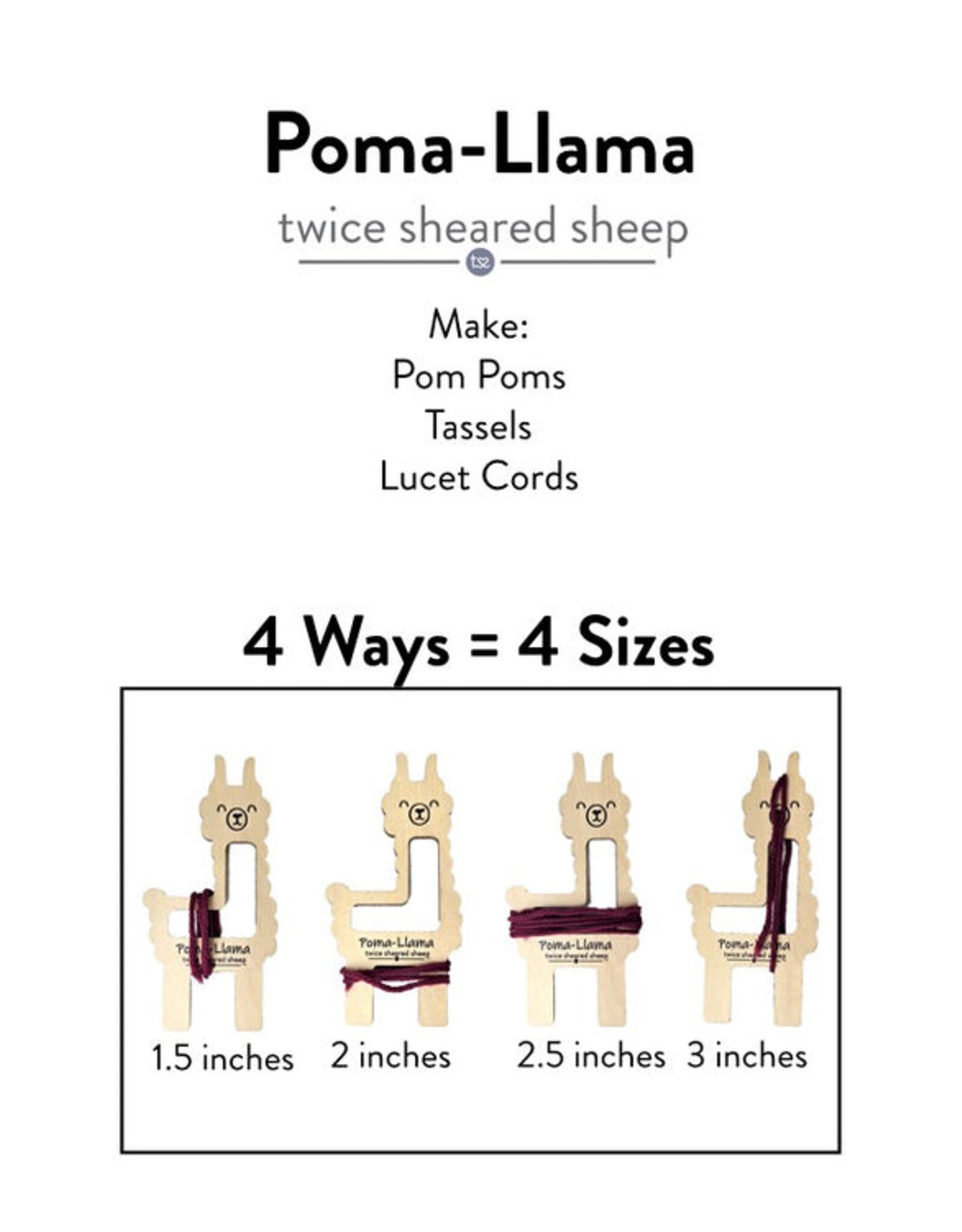 twice sheared sheep tss Poma-Llama Tassel Cord Maker
