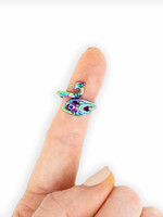 twice sheared sheep tss Rainbow Peacock Tension Ring