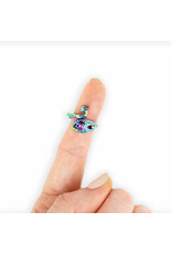 twice sheared sheep tss Rainbow Peacock Tension Ring