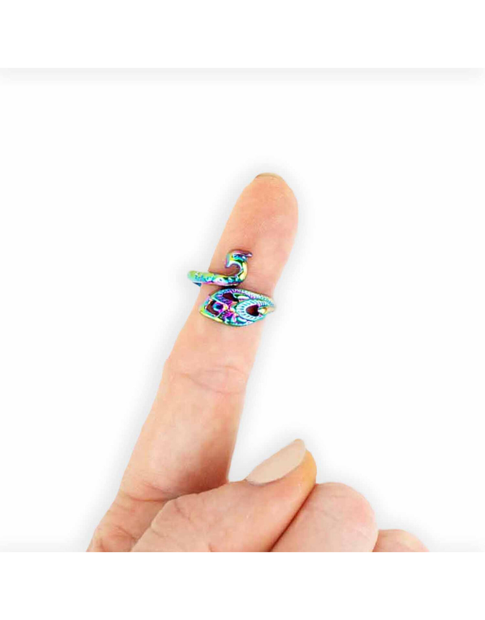 twice sheared sheep tss Rainbow Peacock Tension Ring