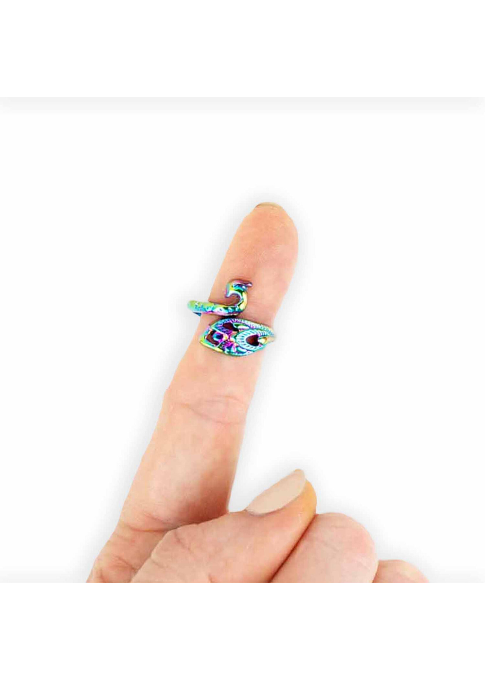 twice sheared sheep tss Rainbow Peacock Tension Ring