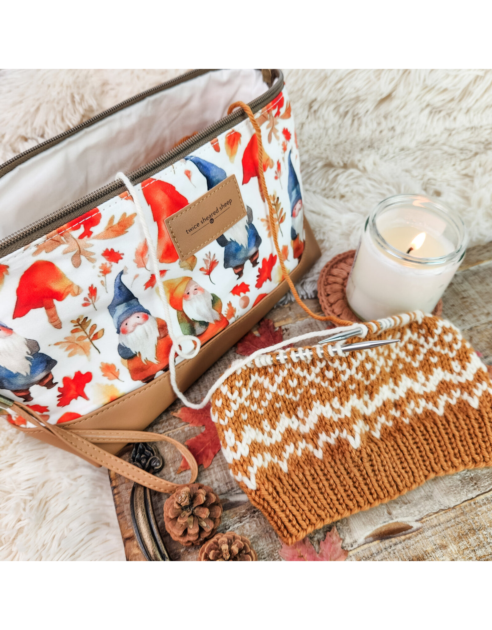 twice sheared sheep tss Knitting Project Bag