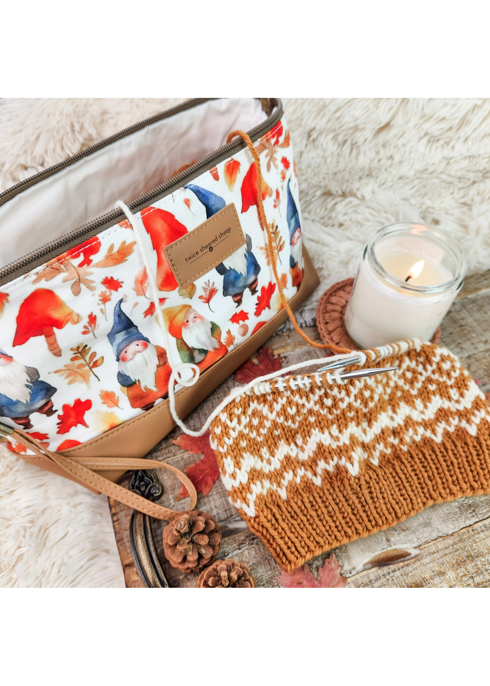 twice sheared sheep tss Knitting Project Bag