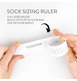 twice sheared sheep tss Sock Sizing Ruler