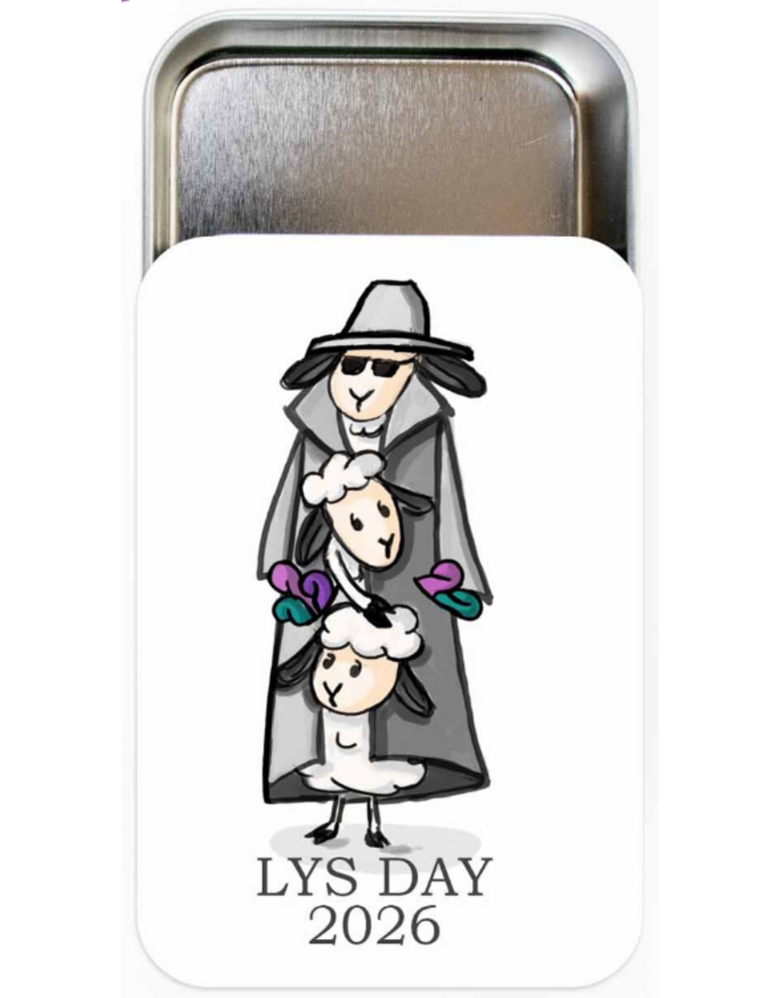 twice sheared sheep tss 2026 LYS Day Stitch Marker Tin