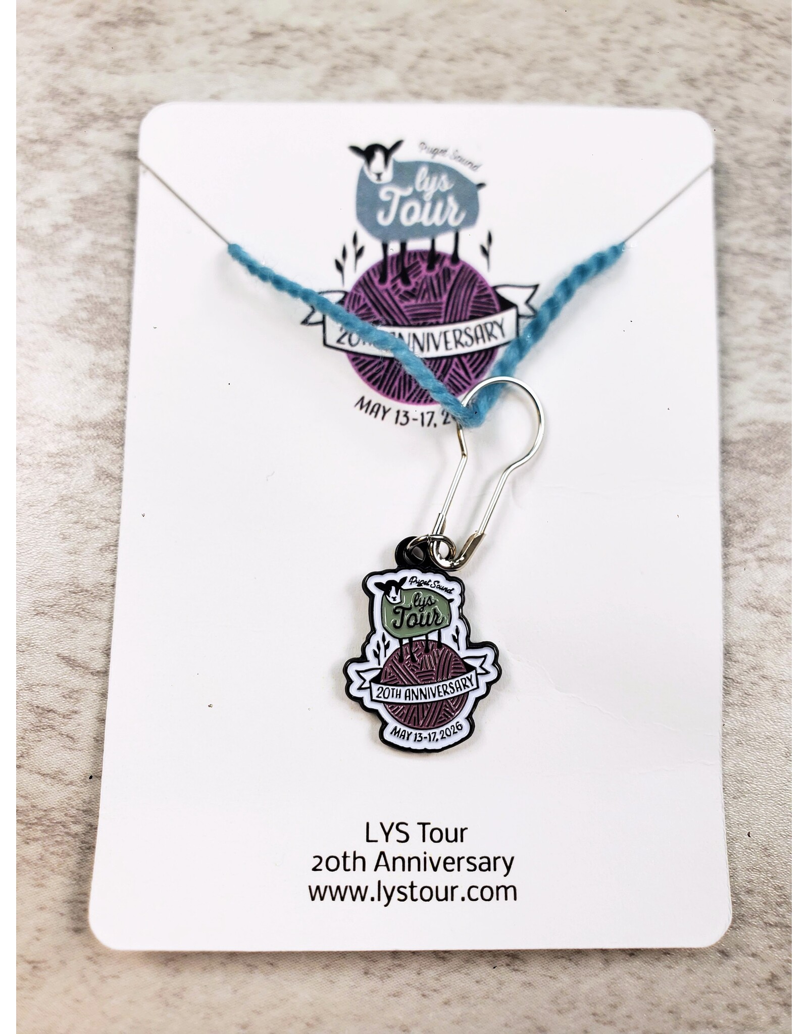 Puget Sound LYS Tour 2026 LYS Tour - Enamel Stitch Marker