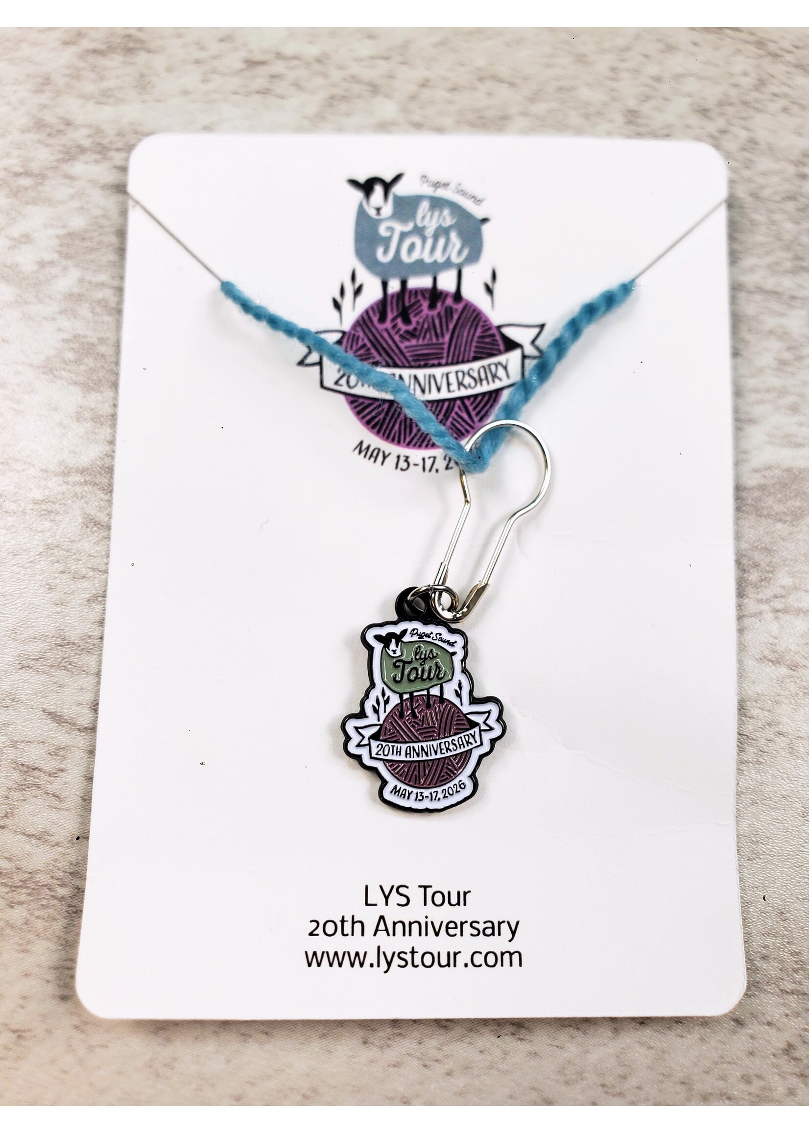 Puget Sound LYS Tour 2026 LYS Tour - Enamel Stitch Marker